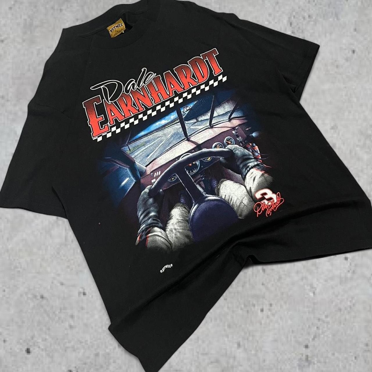 Nutmeg RARE 90s Dale Earnhardt Nutmeg black racing tee Size US L / EU 52-54 / 3 - 1 Thumbnail