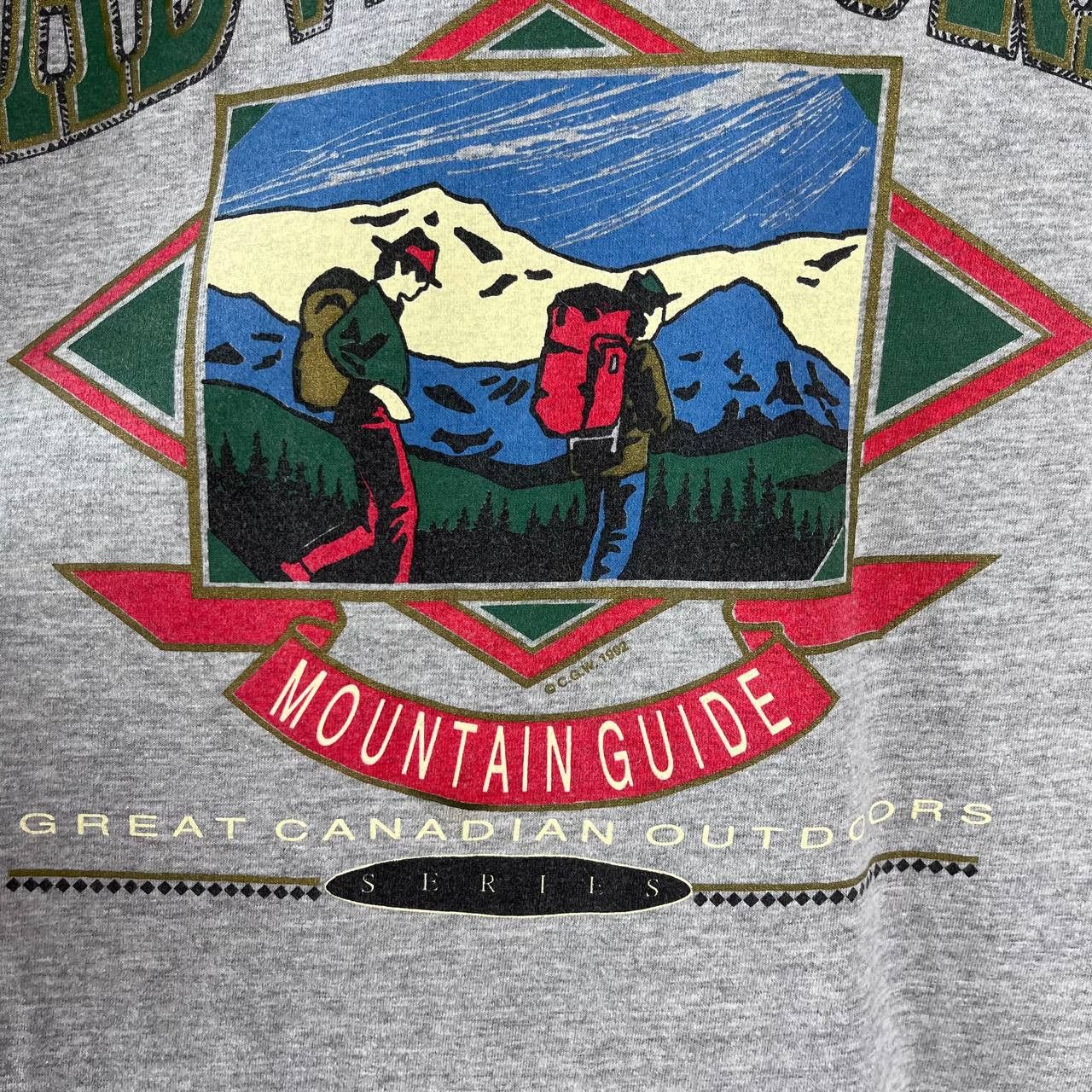 Vintage 1992 Canada Lake Louise Adventure Mountain Outdoors Tshirt Size US L / EU 52-54 / 3 - 4 Thumbnail
