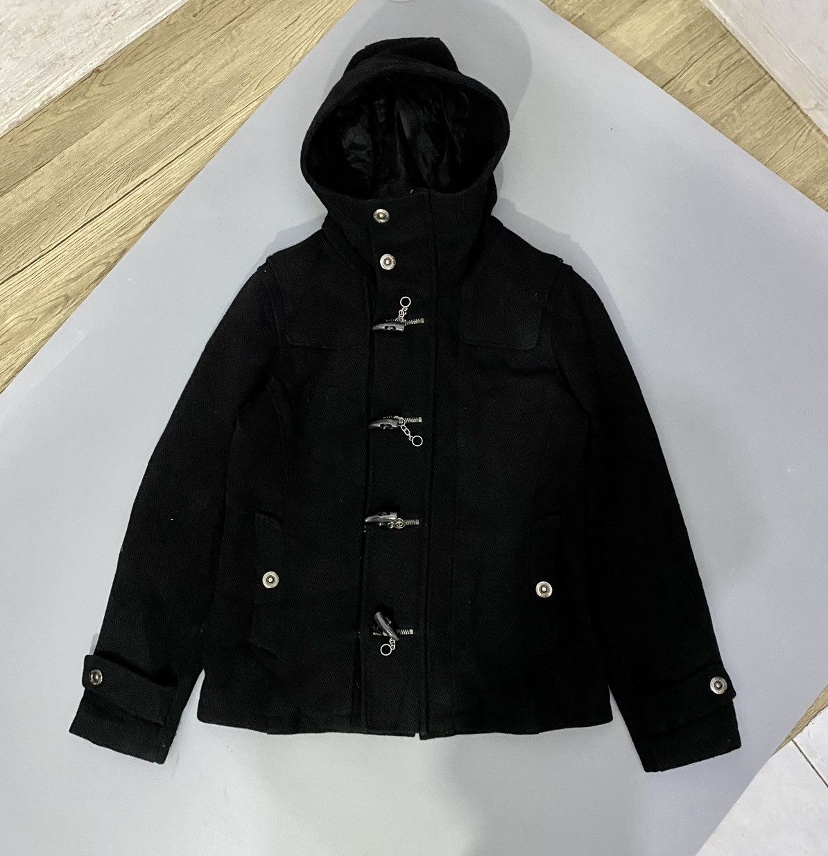 In The Attic 💥Rare💥In The Attic Hooded Double Zip Jacket Size US M / EU 48-50 / 2 - 3 Thumbnail