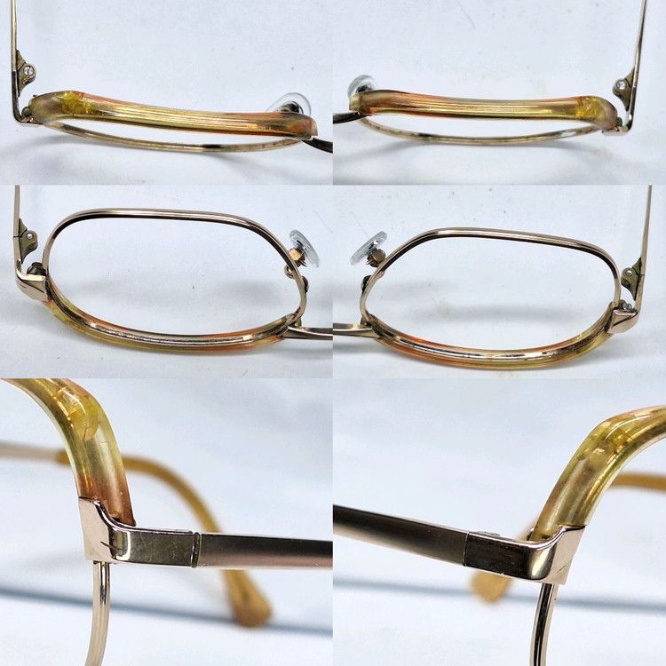Other 1980s VISTA B-289 1/20 12KGF Gold Filled Browline Glasses Size ONE SIZE - 6 Thumbnail