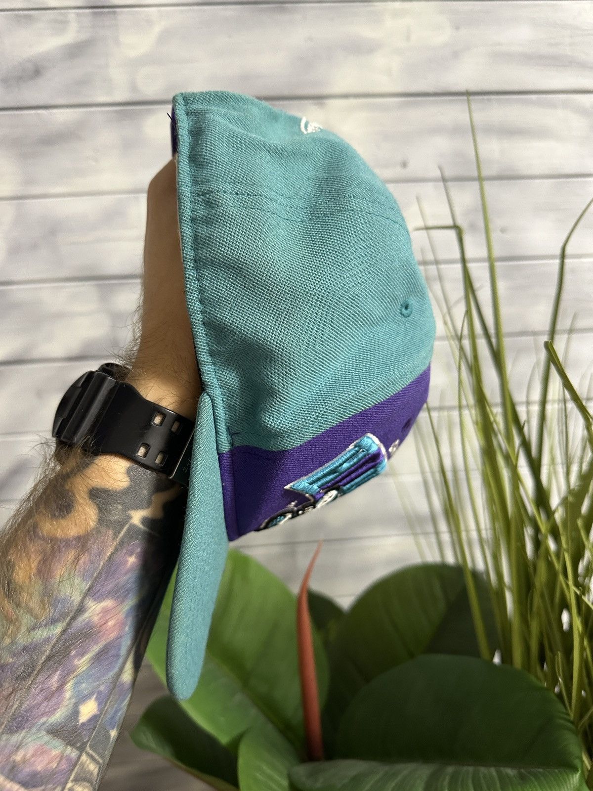 NBA Rare Vintage Cap Charlotte Hornets NBA 100% Wool Size ONE SIZE - 4 Thumbnail