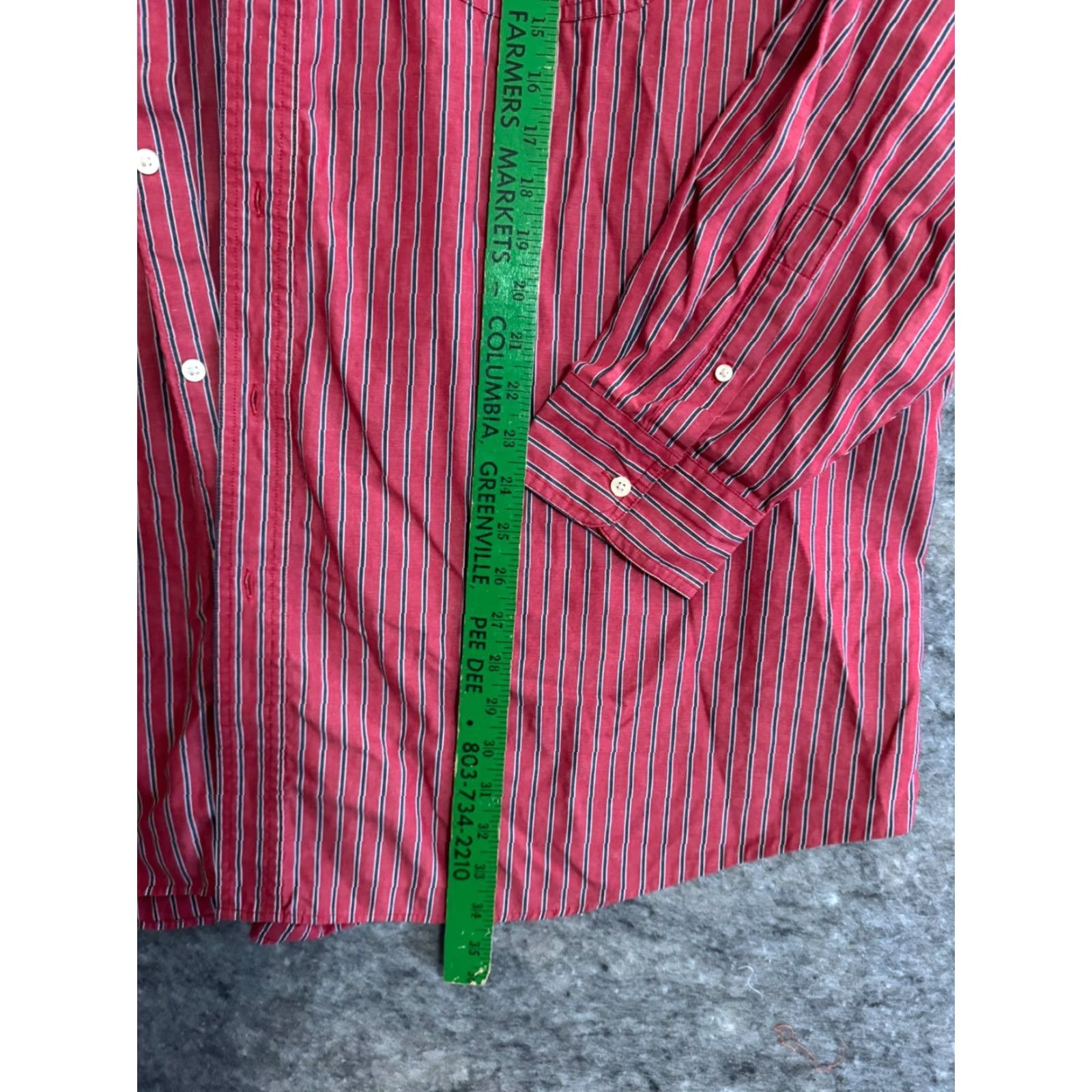 Chaps Chaps Shirt Mens 4XB Big 4X Red Plaid Long Sleeve Button Down Easy Care Size US XXL / EU 58 / 5 - 3 Thumbnail