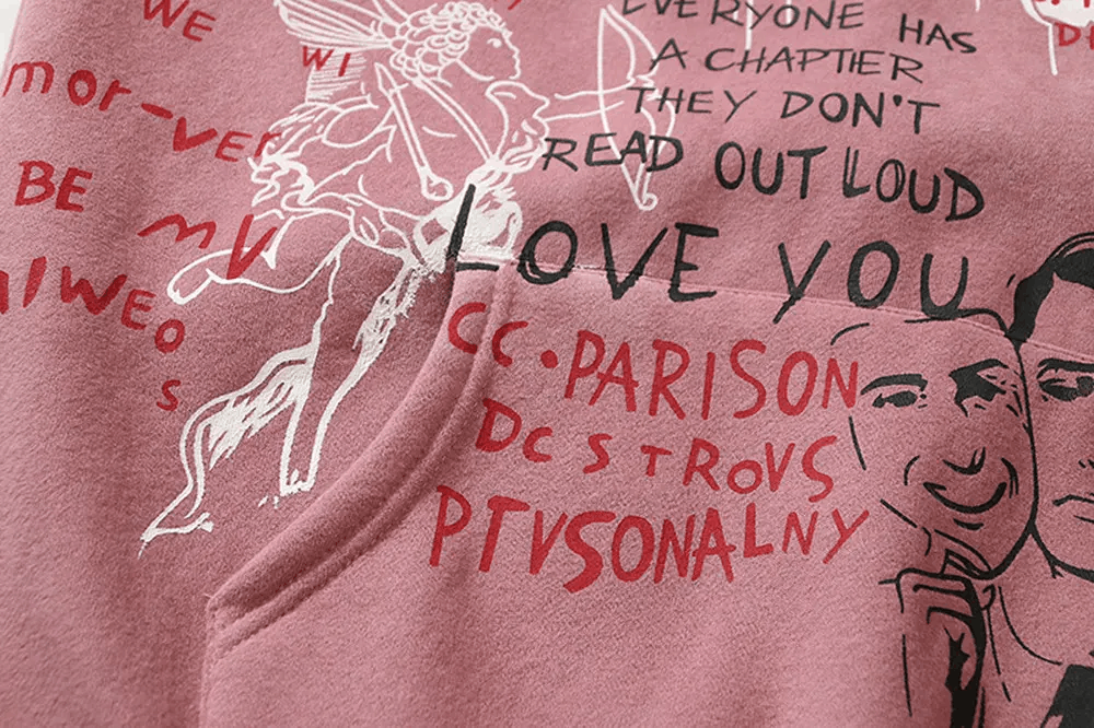 Japanese Brand × Vintage Graffiti Full Print Pullover Hoodies Size US M / EU 48-50 / 2 - 4 Thumbnail