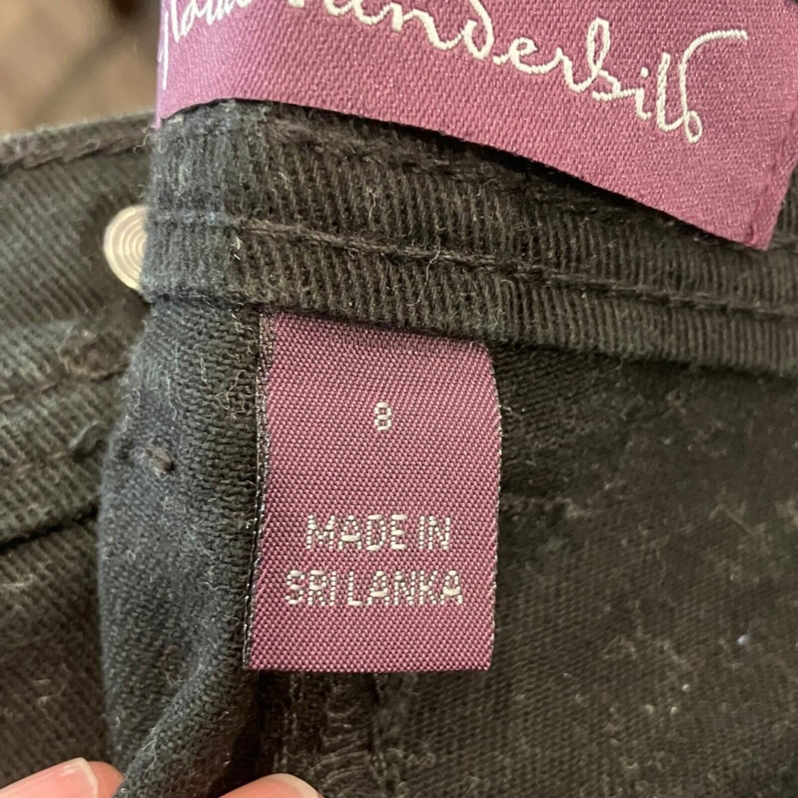Other Gloria Vanderbilt Elegant Black Denim Size 30" / US 8 / IT 44 - 7 Thumbnail