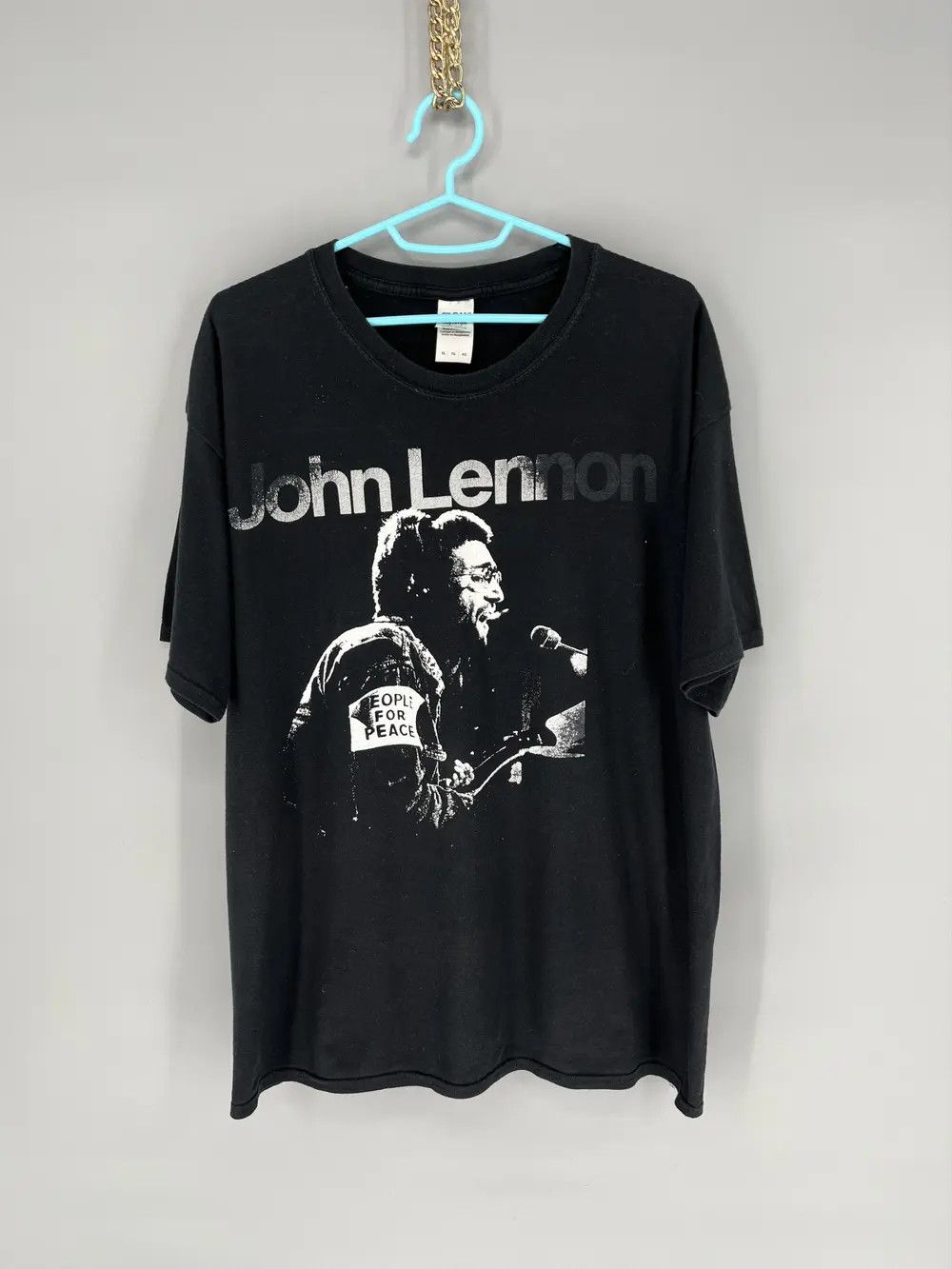 Band Tees RARE! Vintage 90s John Lennon Single Stitch The Beatles Size US XL / EU 56 / 4 - 2 Thumbnail