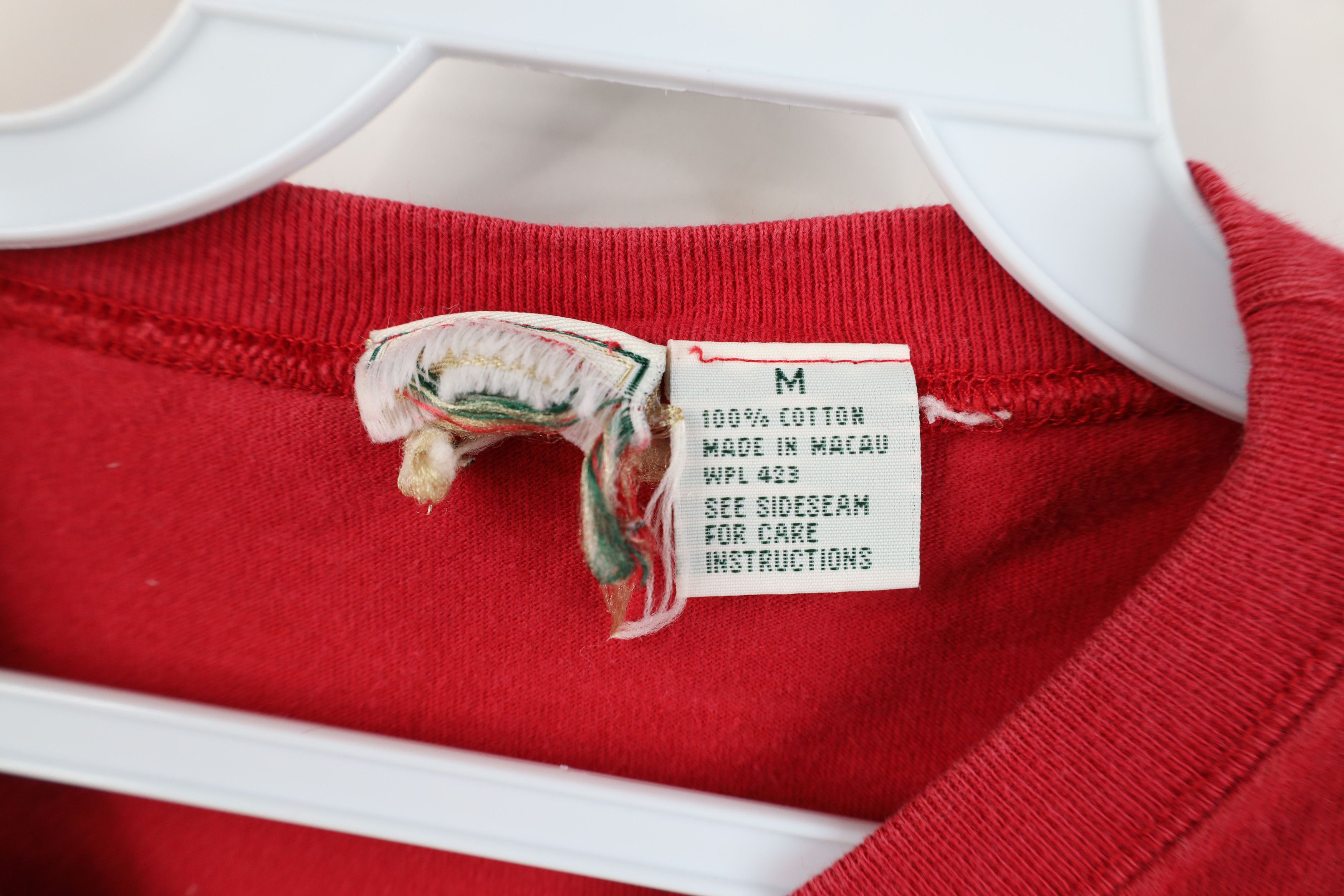 Levi's Vintage 90s Levis Spell Out Short Sleeve T-Shirt Red Size M / US 6-8 / IT 42-44 - 9 Thumbnail