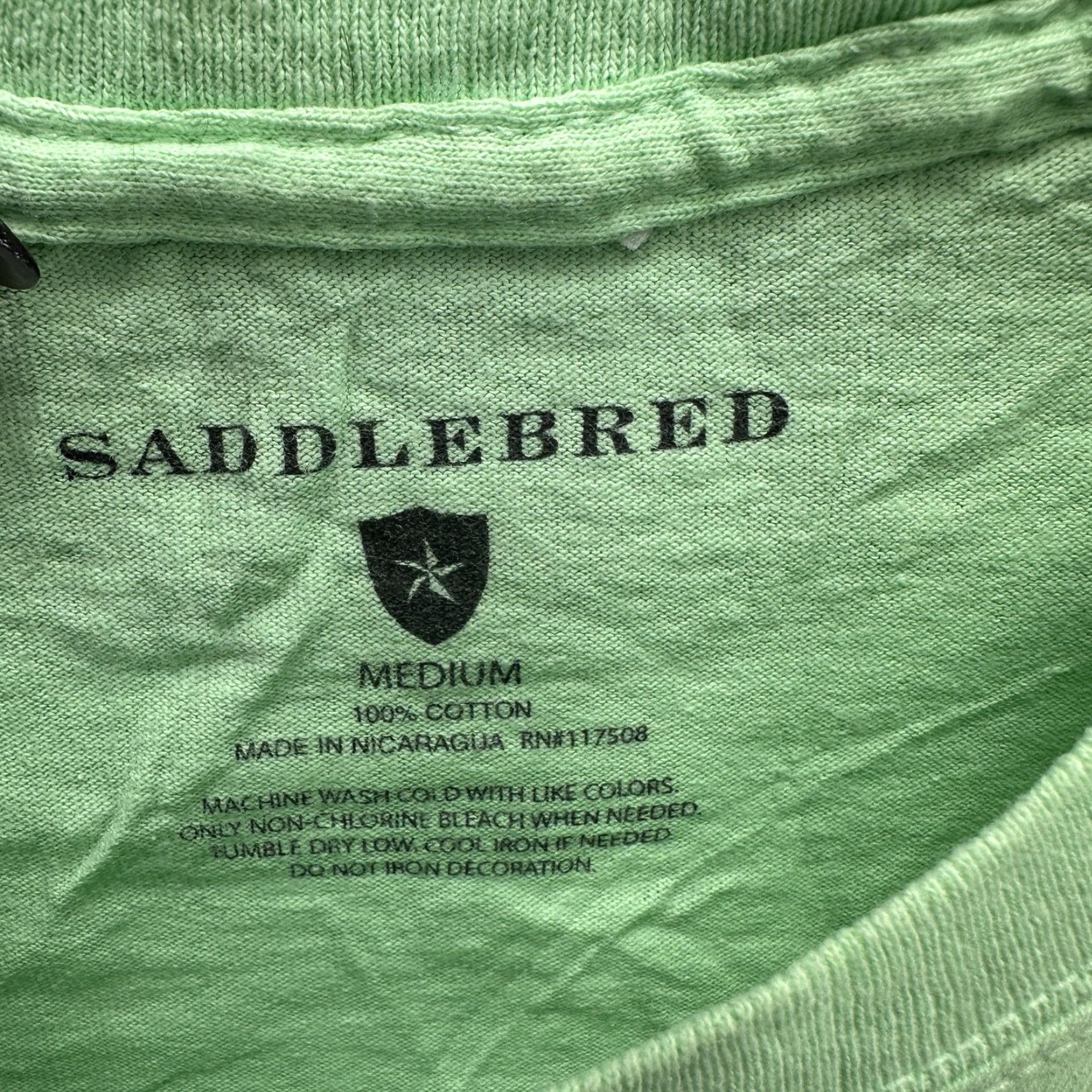 Vintage Saddlebred Shirt Mens M Green Iguana Coast Sunset Highway Motorcycle Graphic Shirt Size US M / EU 48-50 / 2 - 6 Thumbnail