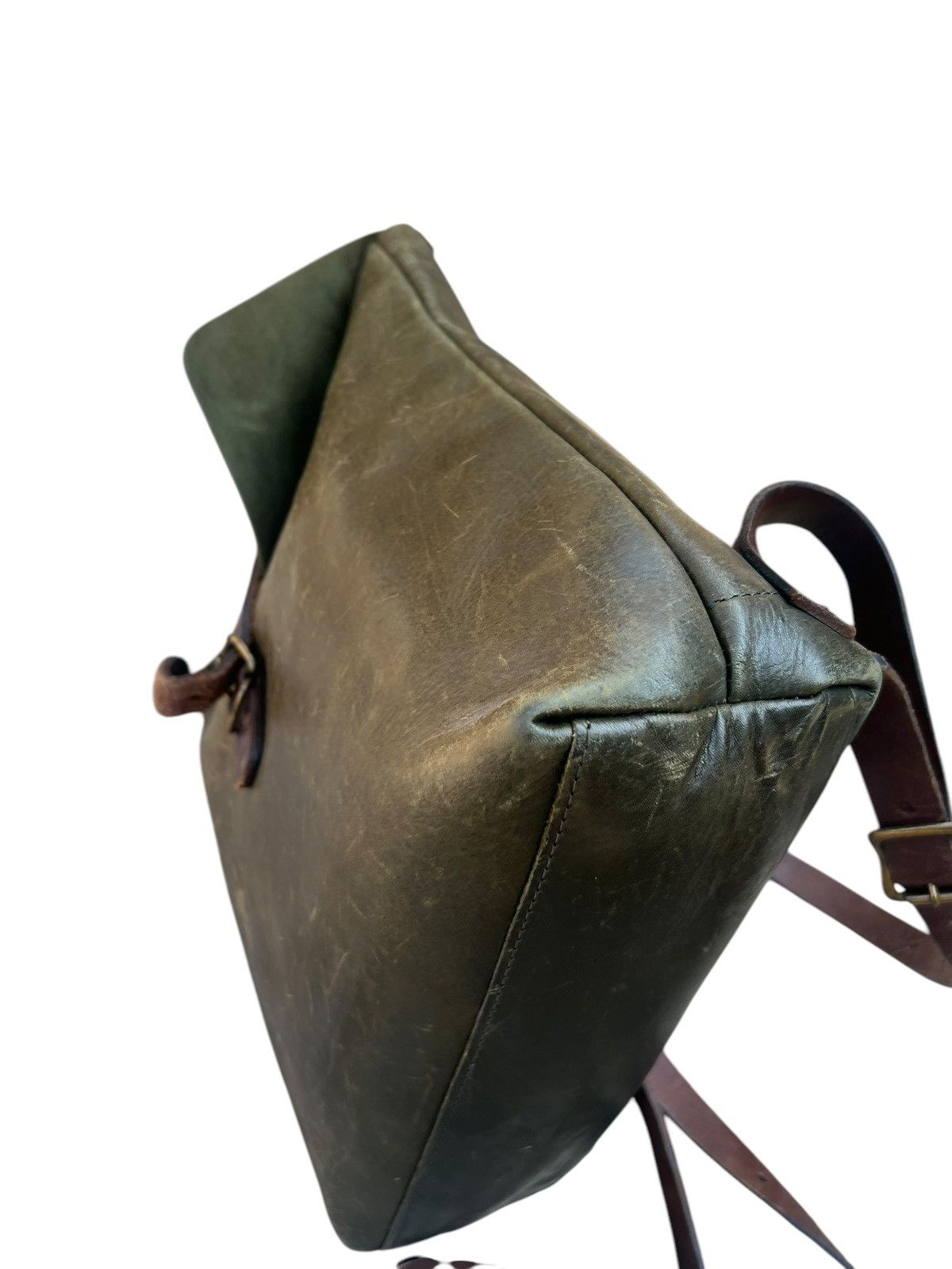 Leather Vintage Unknown Japan Patina Leather Backpack High Quality Size ONE SIZE - 16 Thumbnail