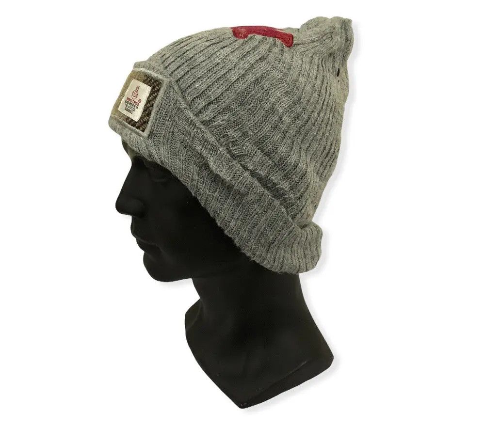 Harris Tweed × Japanese Brand Japanese Brand Harris Tweed Trademark Logo Beanie Hat Size ONE SIZE - 3 Thumbnail