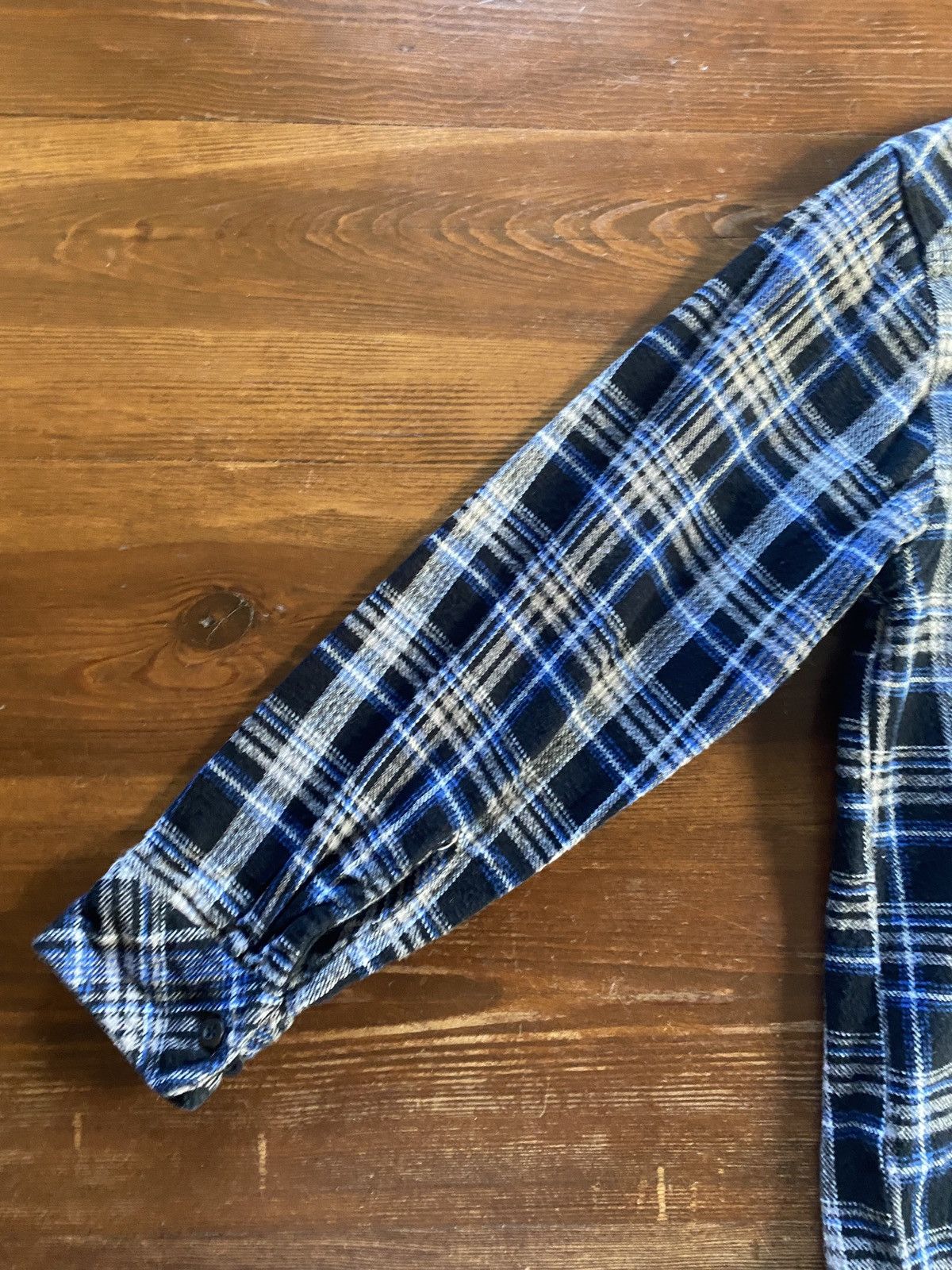 Dickies Dickies Blue Black White Plaid Flannel Thick Button Up Size US M / EU 48-50 / 2 - 14 Thumbnail