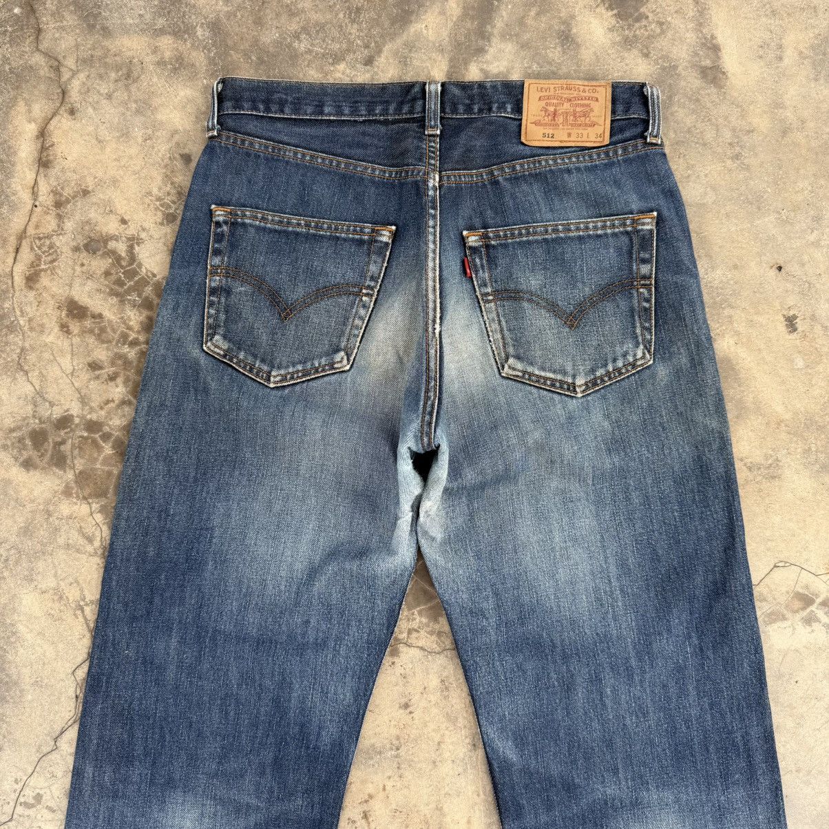Levi's Vintage Clothing VINTAGE LEVI’S 512 FADED JEAN DENIM PANTS Size US 33 - 8 Thumbnail