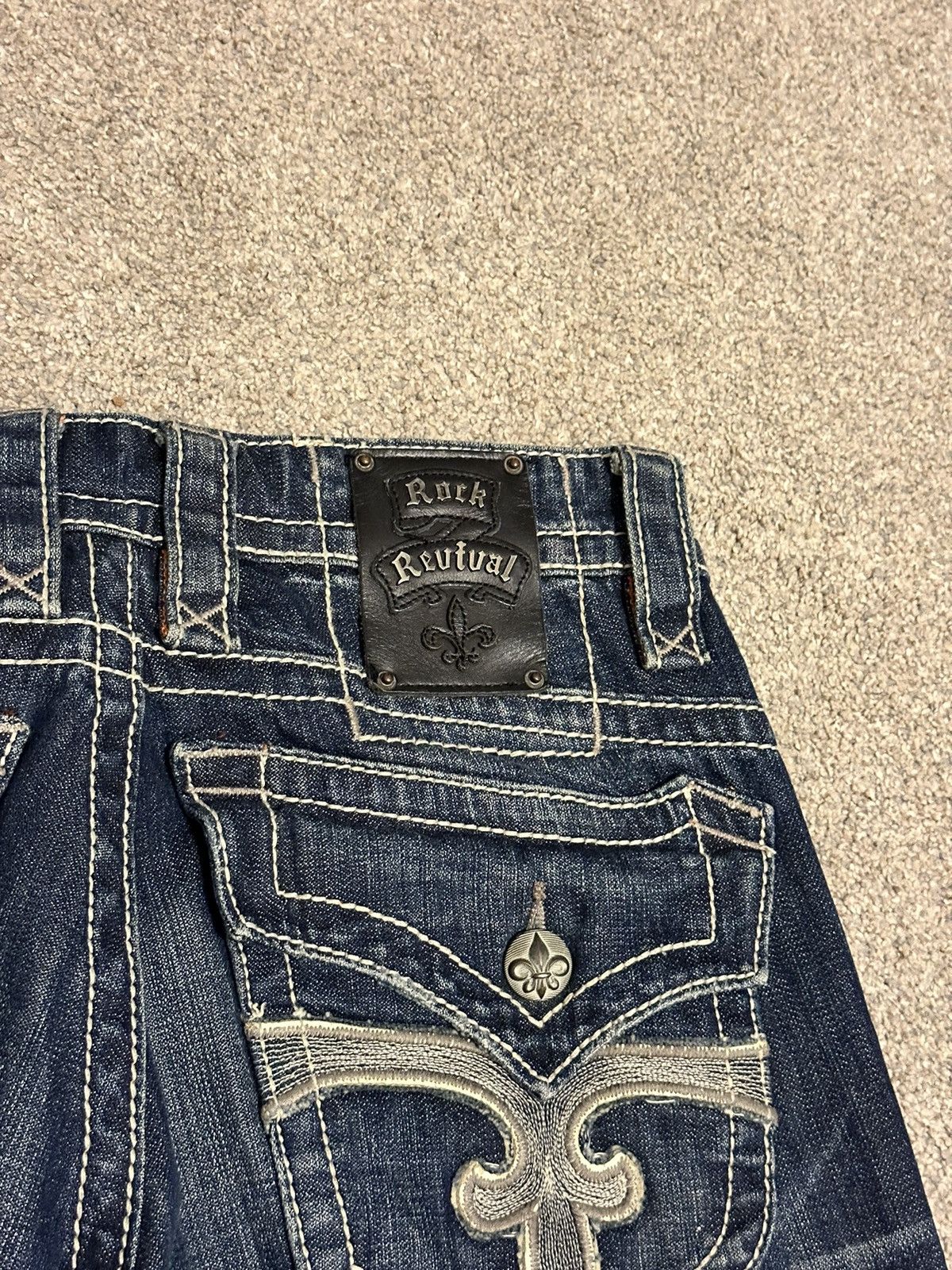 Ed Hardy True Religion Style Y2K Rock Revival Jeans Size US 31 - 6 Thumbnail