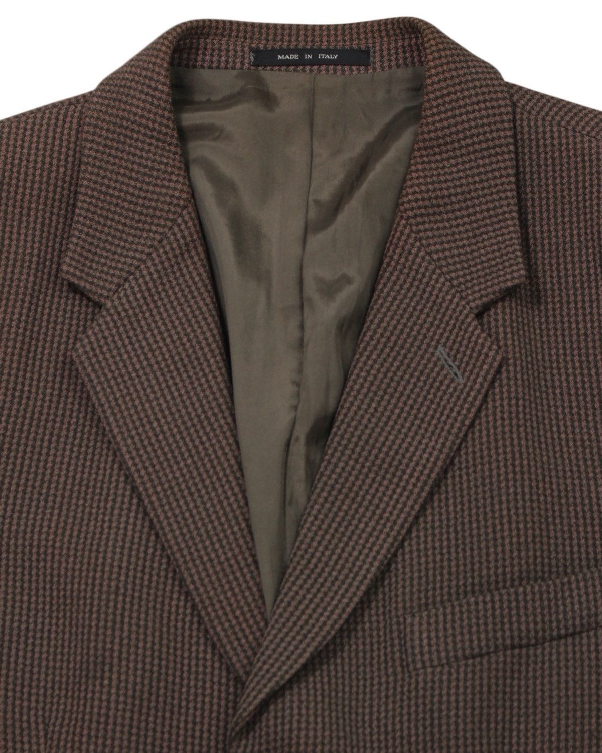 Armani SS2002 EMPORIO ARMANI MICRO-HOUNDSTOOTH WOOL BLEND BLAZER Size US L / EU 52-54 / 3 - 4 Thumbnail