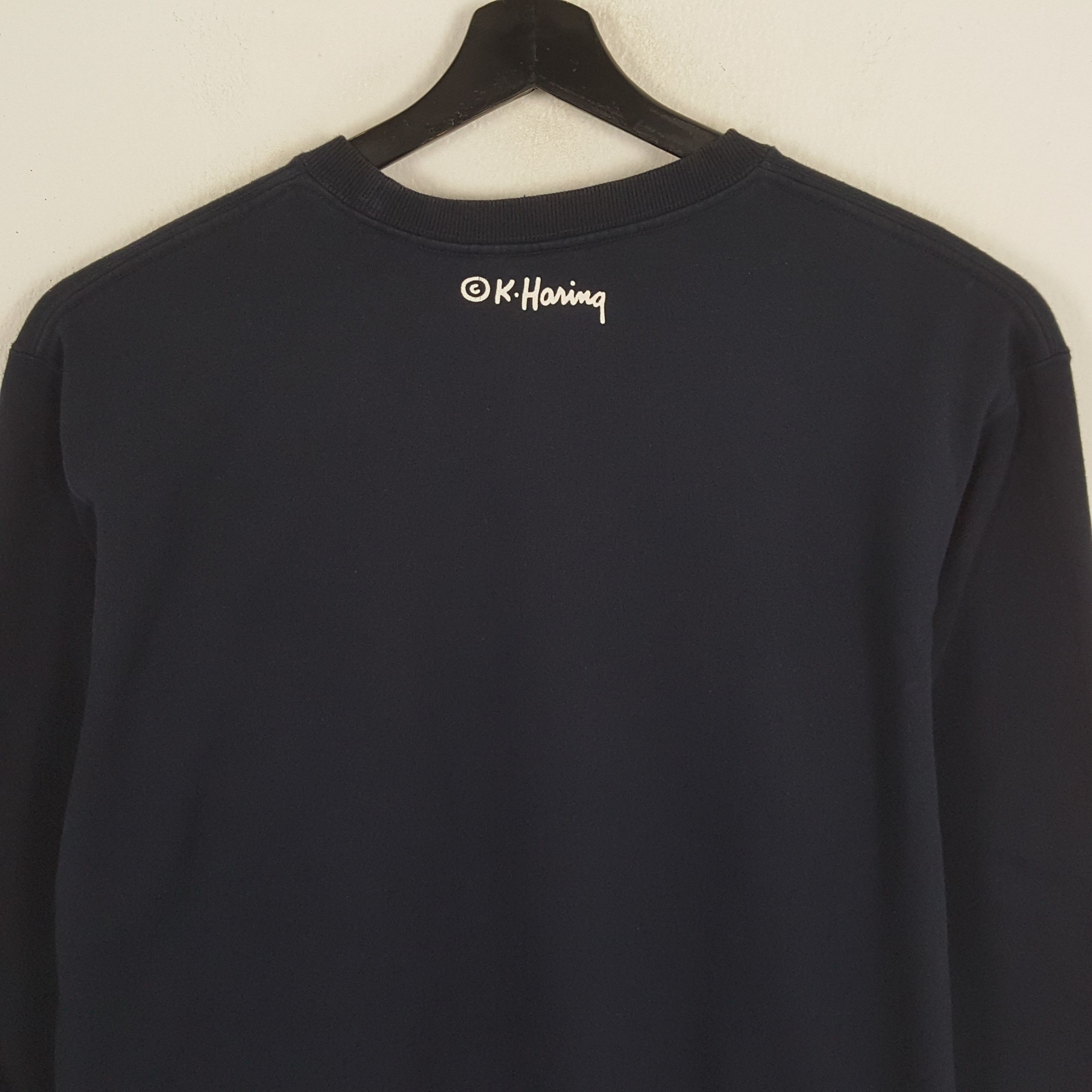 Japanese Brand × Keith Haring × Vintage KEITH HARING Center Design Streetwear Style Sweatshirt Size US L / EU 52-54 / 3 - 4 Thumbnail
