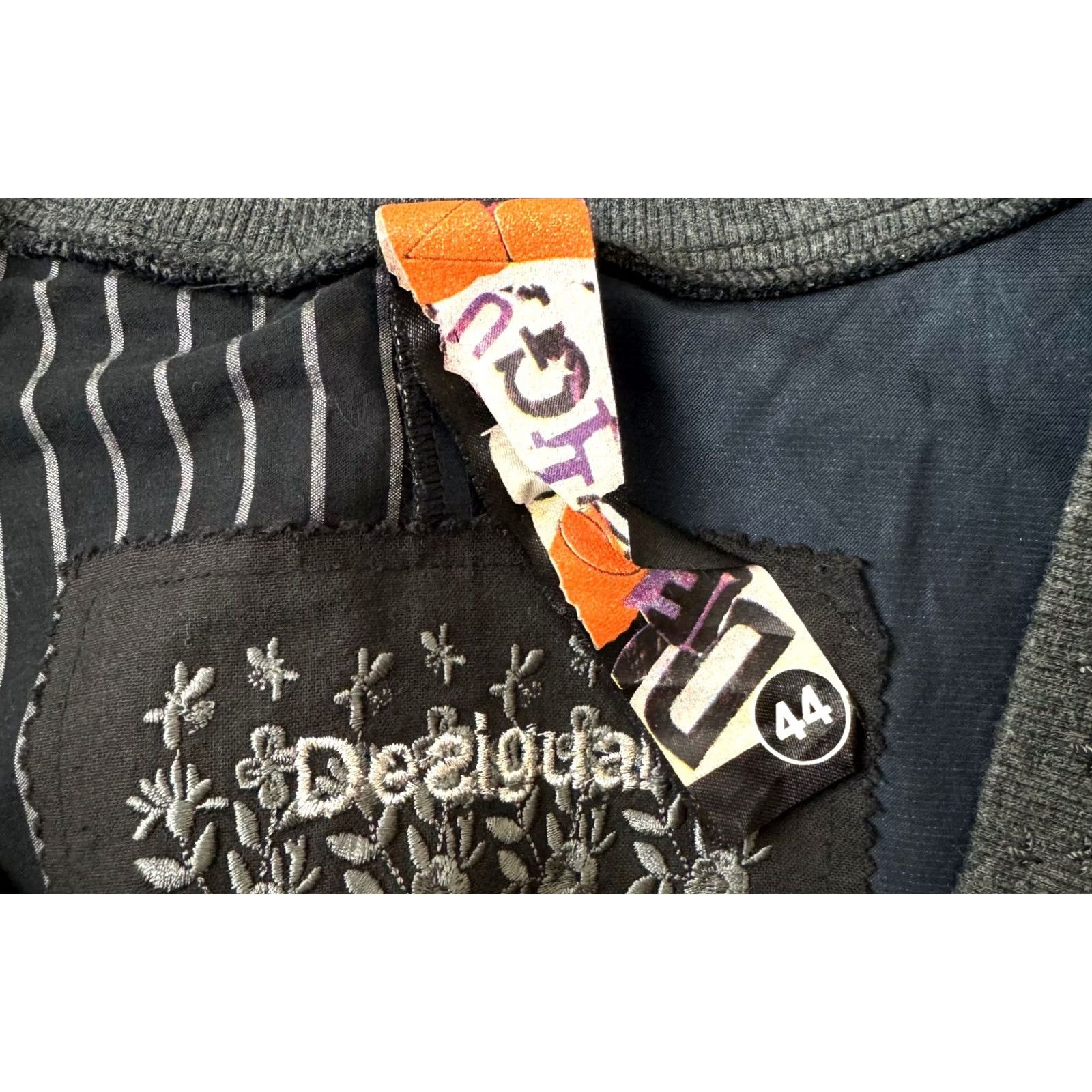 Desigual Desigual Dress Womens A-Line Knee Length Grey 44 Size M / US 6-8 / IT 42-44 - 6 Thumbnail
