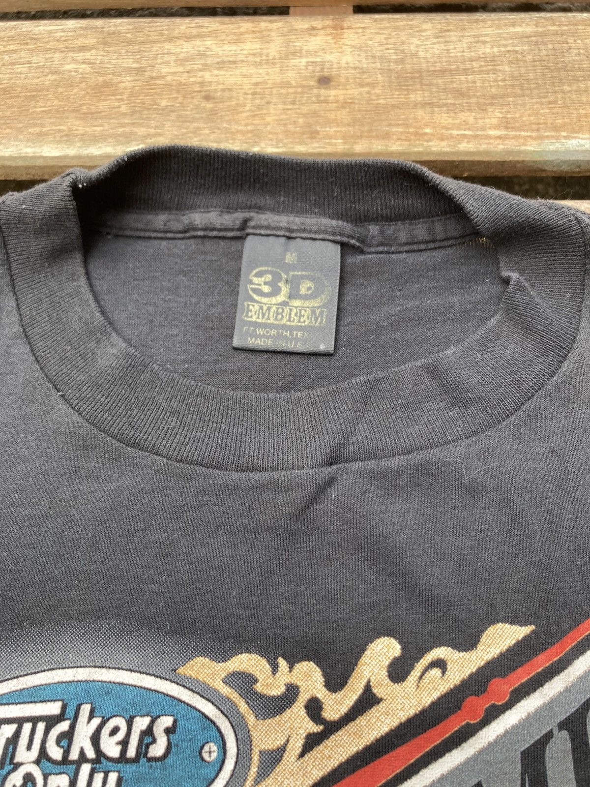 90s 3D EMBLEM Tシャツ TRUCKERS ONLY HARLEY