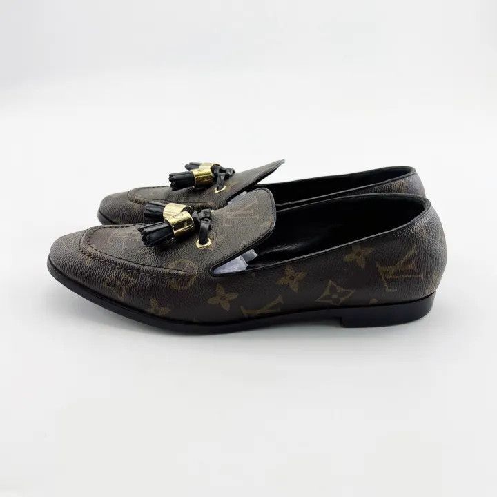 Louis Vuitton Louis Vuitton Monogram Loafers in Brown -2508 Size US 7.5 / EU 40-41 - 1 Thumbnail