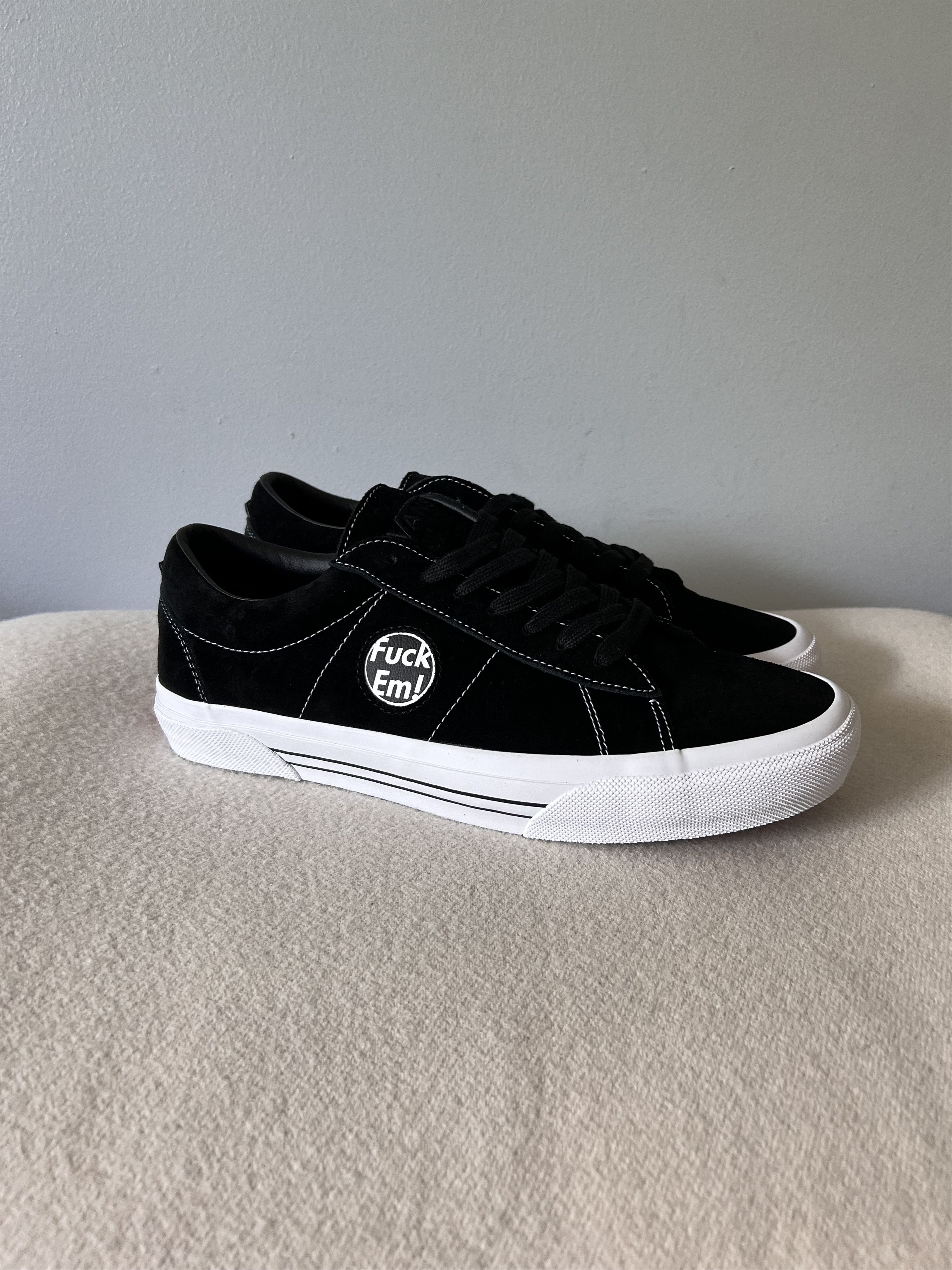 Supreme × Vans Skate Sid S BLACK Vans Sid Supreme Fuck Em Black Men's - Sneakers - US