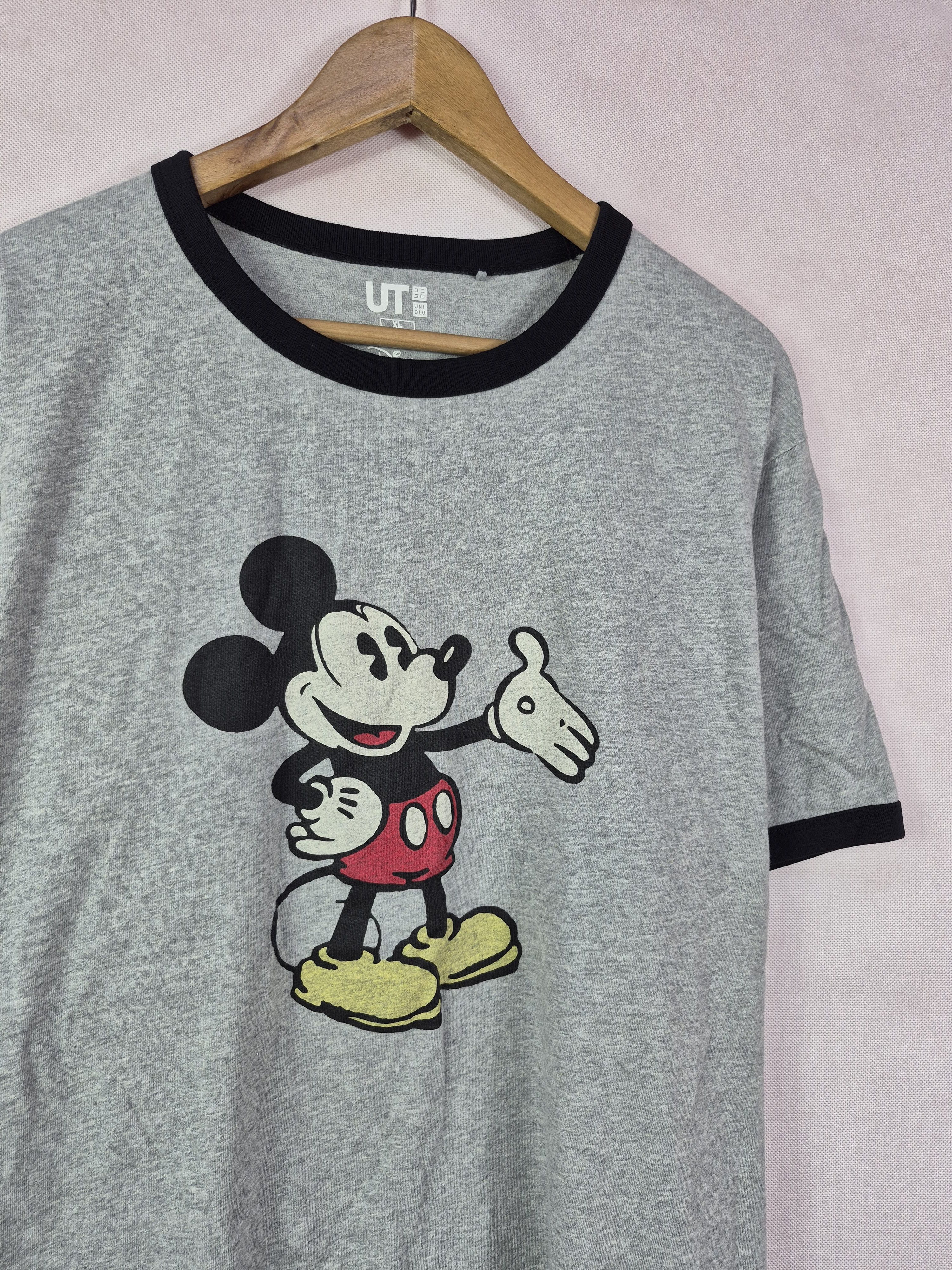 Disney 🔥 Uniqlo Disney Mickey Mouse Ringer Tee Size US XL / EU 56 / 4 - 2 Thumbnail