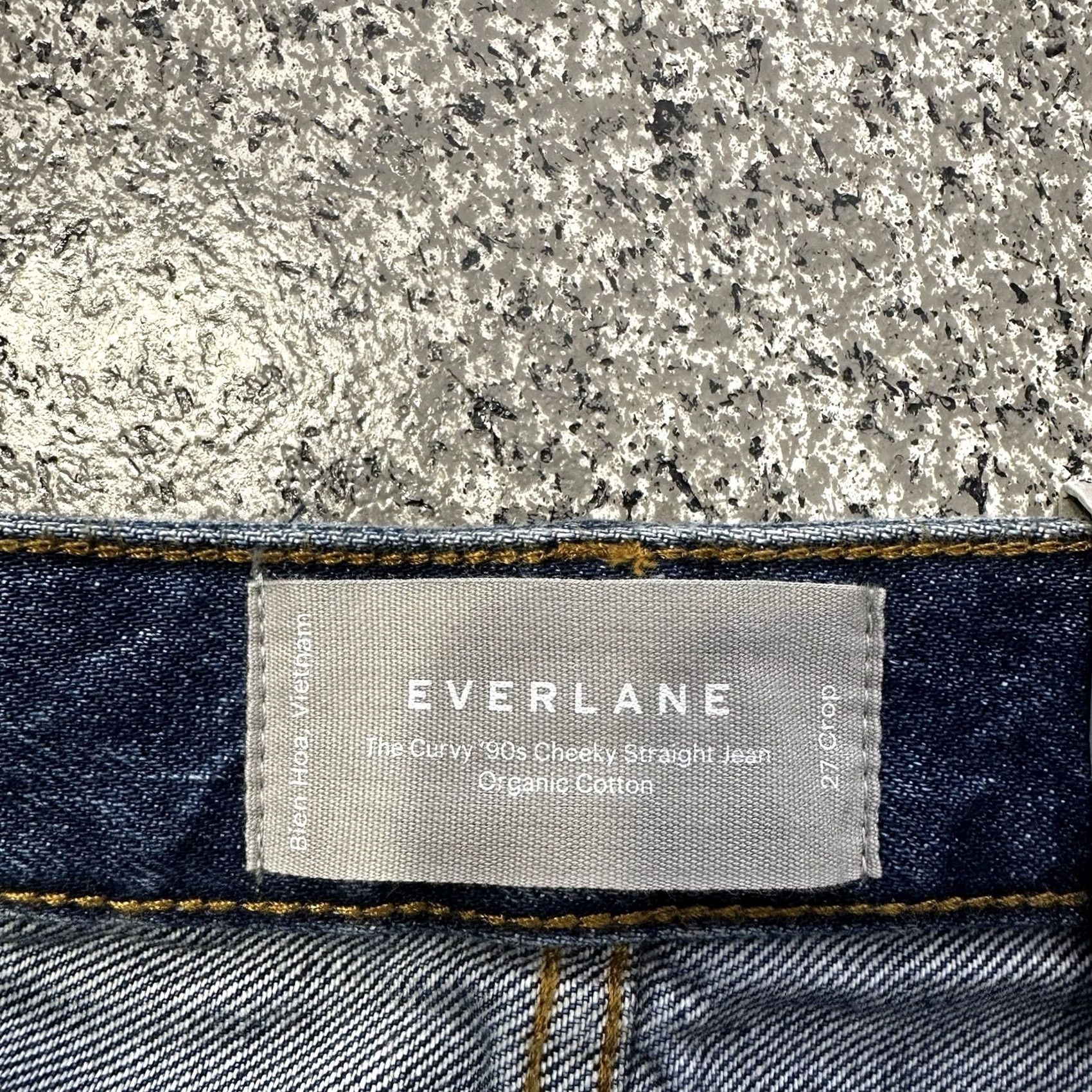 Everlane Everlane Jeans Womens 27x26 Crop High Rise Curvy 90s Straight Organic Blue Cotton Denim 5-Pocket Rise High Jeans Womens Size 27" / US 4 / IT 40 - 4 Thumbnail