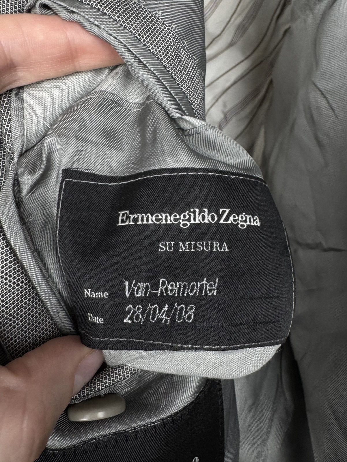 Ermenegildo Zegna Ermenegildo Zegna Trofeo silk double breasted blazer coat Size 42R - 13 Thumbnail