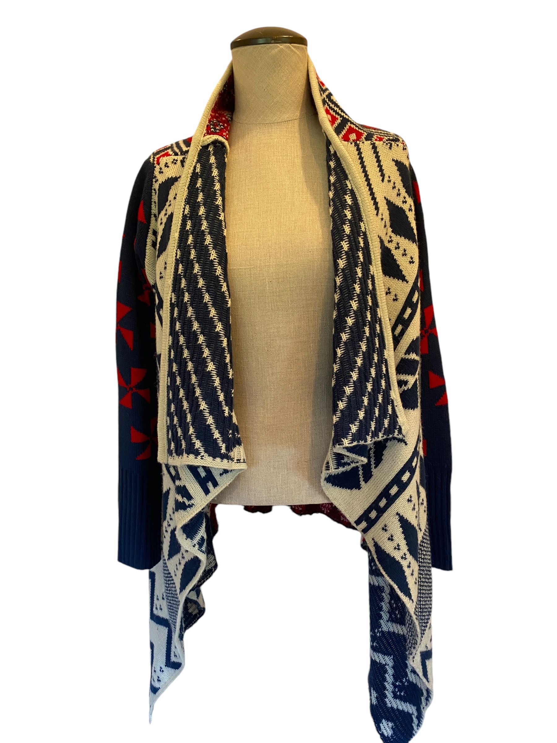 Anthropologie Haute Society Open Cardigan Sweater Size XS / US 0-2 / IT 36-38 - 2 Thumbnail