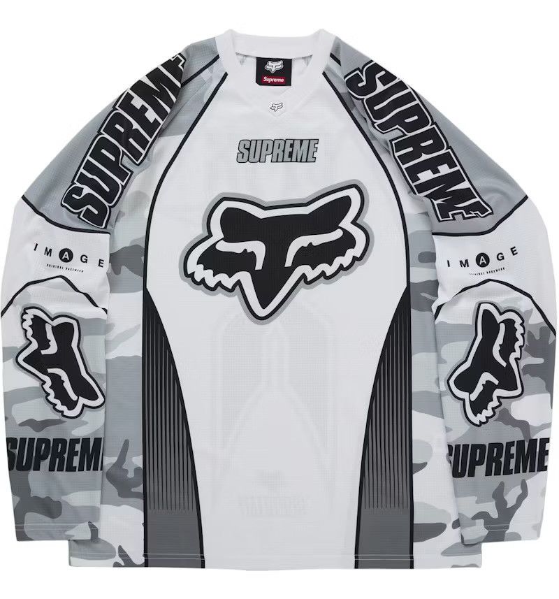 Fox Racing × Supreme Supreme Fox Racing DMX Jersey Medium White Size US M / EU 48-50 / 2 - 1 Thumbnail
