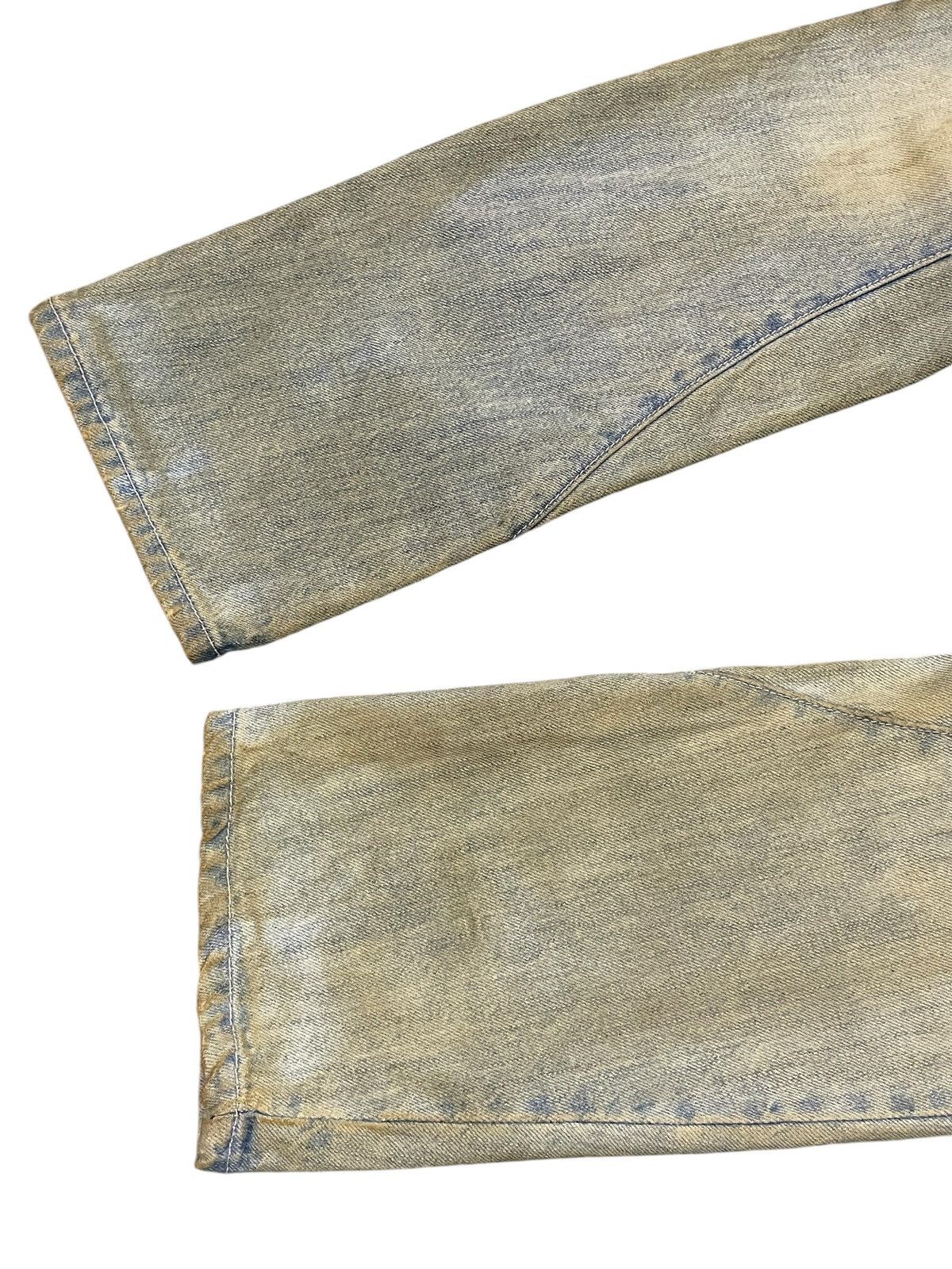 45rpm × Kapital R By 45rpm Asymmetry Muddy Curved Leg Stacked Jeans Size US 30 / EU 46 - 5 Thumbnail