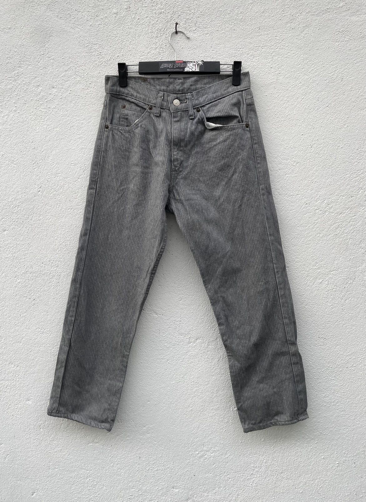 Levi's × Levi's Vintage Clothing × Vintage Vintage Y2K Levi’s Pin Stripe Denim Jeans Size US 28 / EU 44 - 1 Thumbnail