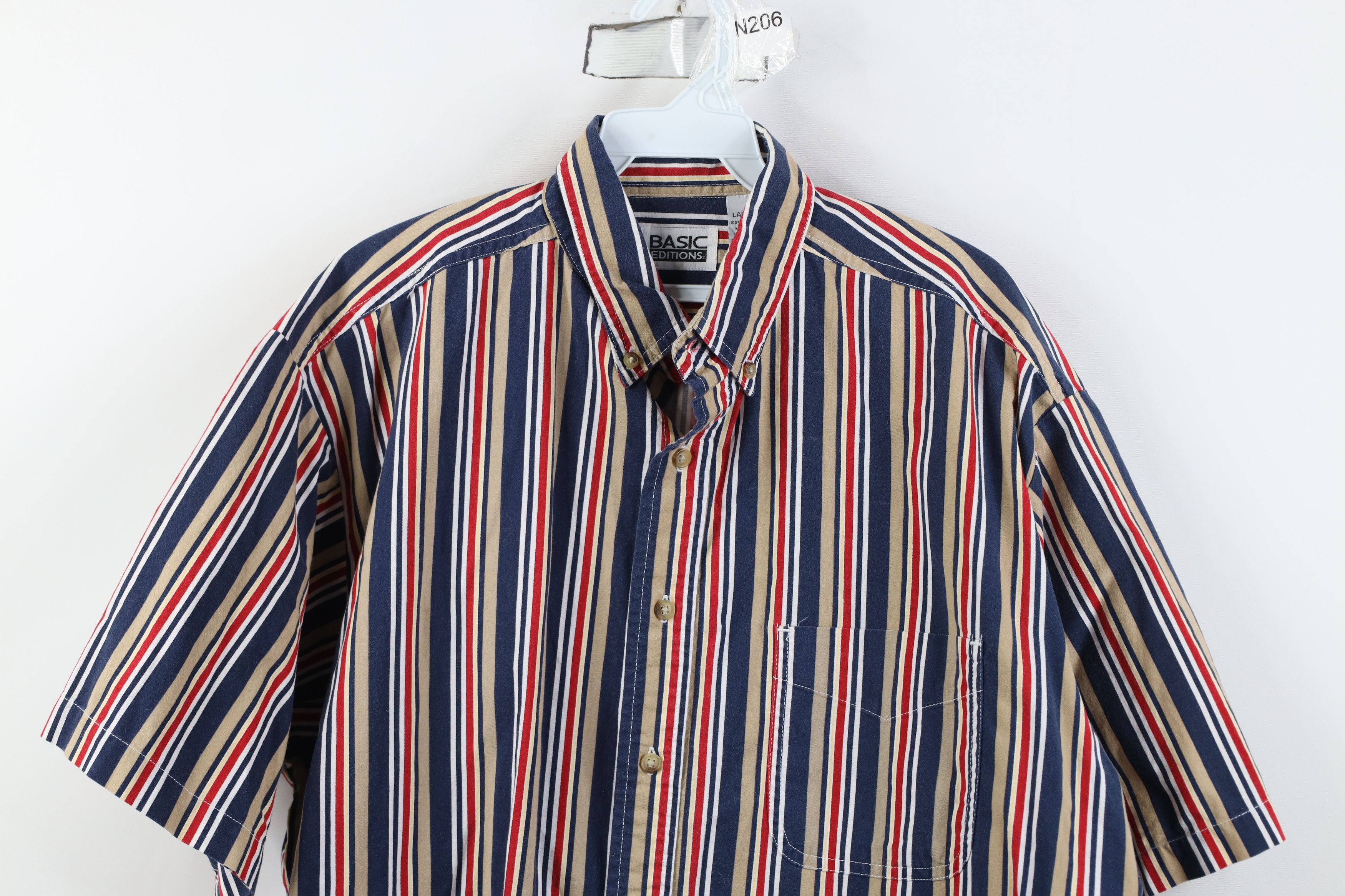 Vintage Vintage 90s Streetwear Short Sleeve Button Down Shirt Size US L / EU 52-54 / 3 - 2 Thumbnail