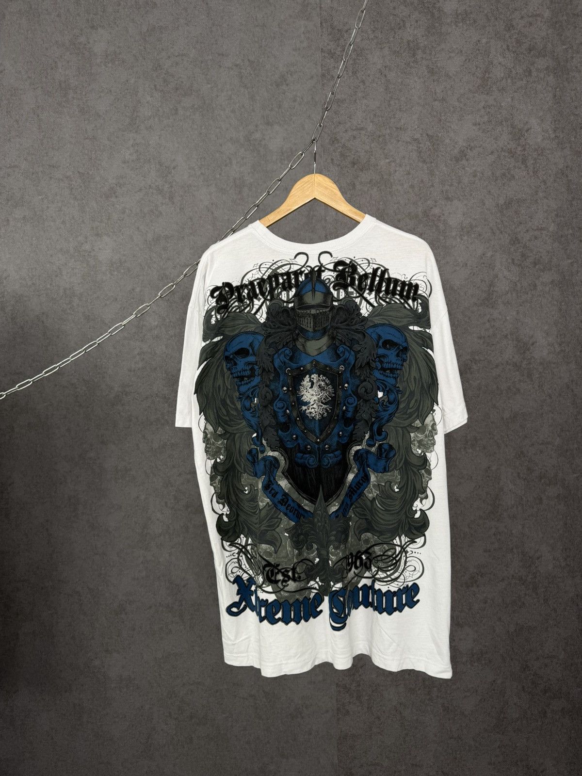 Affliction Xtreme Couture made in USA skulls tee Size US XXL / EU 58 / 5 - 2 Thumbnail