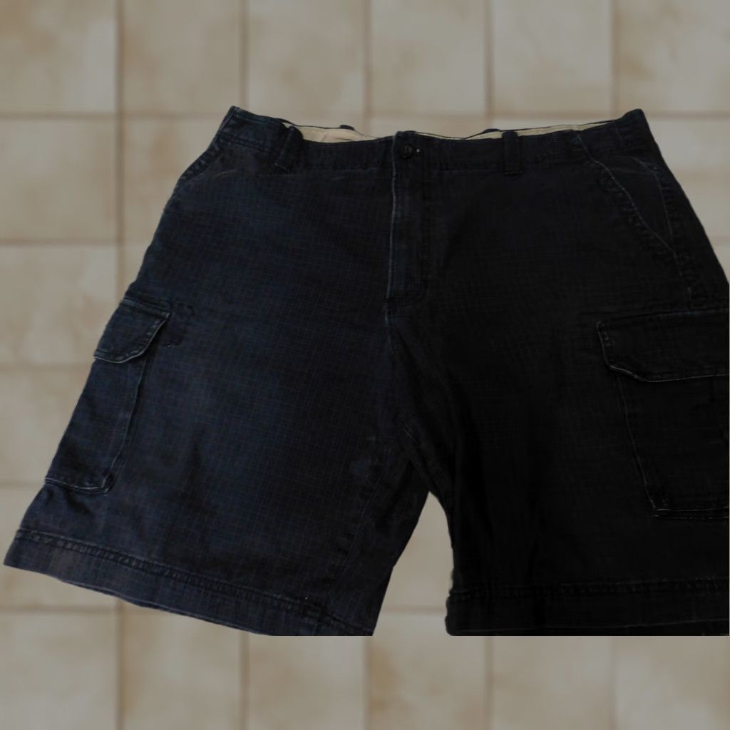 Izod IZOD Mens Cargo Shorts 40 Blue Flat Front Zip Cargo Casual Cotton KnIT Logo Breathable Regular Men’s 40 Size US 40 / EU 56 - 1 Thumbnail