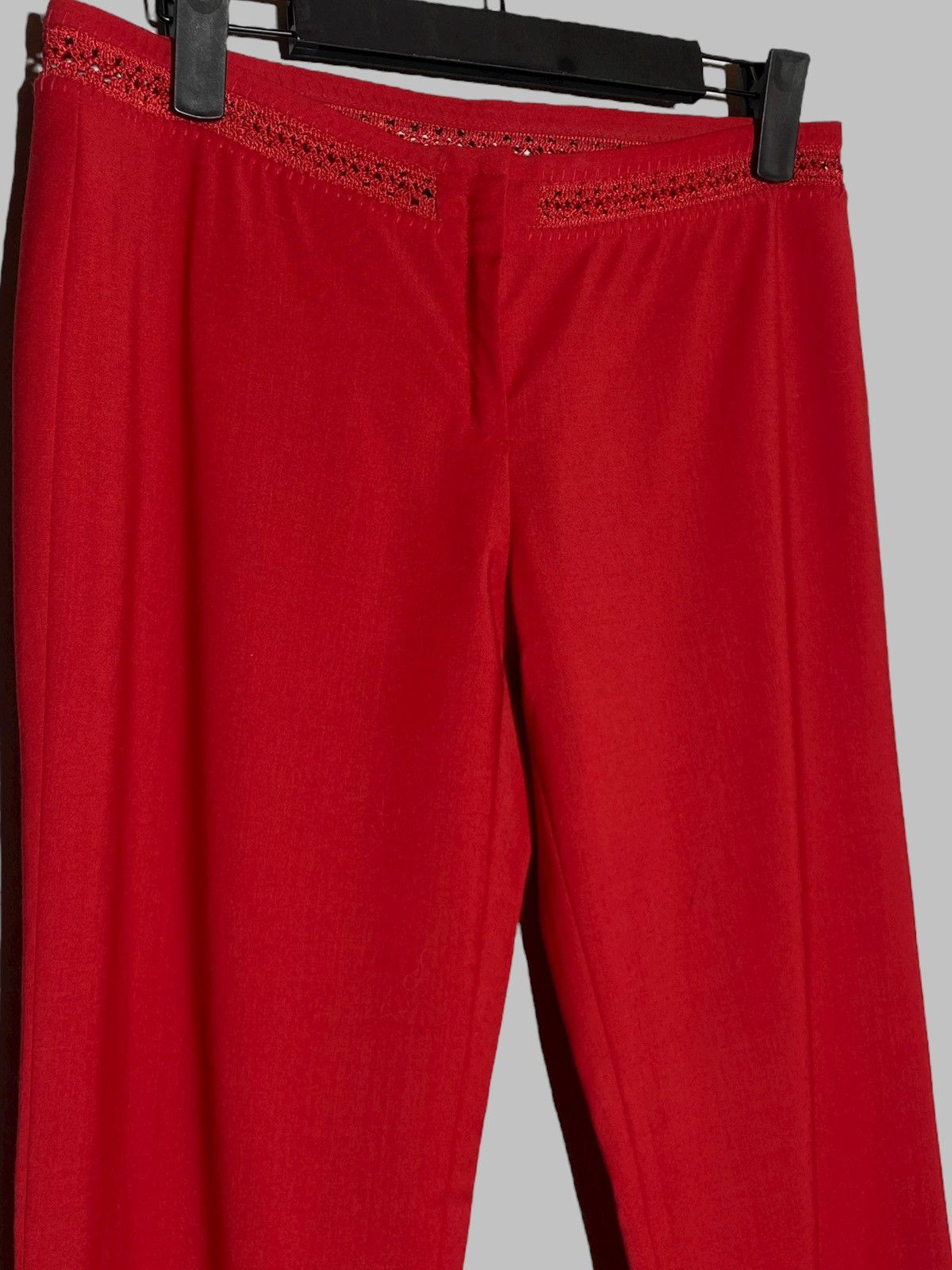Versace Gianni Versace Vintage 90s Hot Red Classic Pants Size 27" / US 4 / IT 40 - 3 Thumbnail