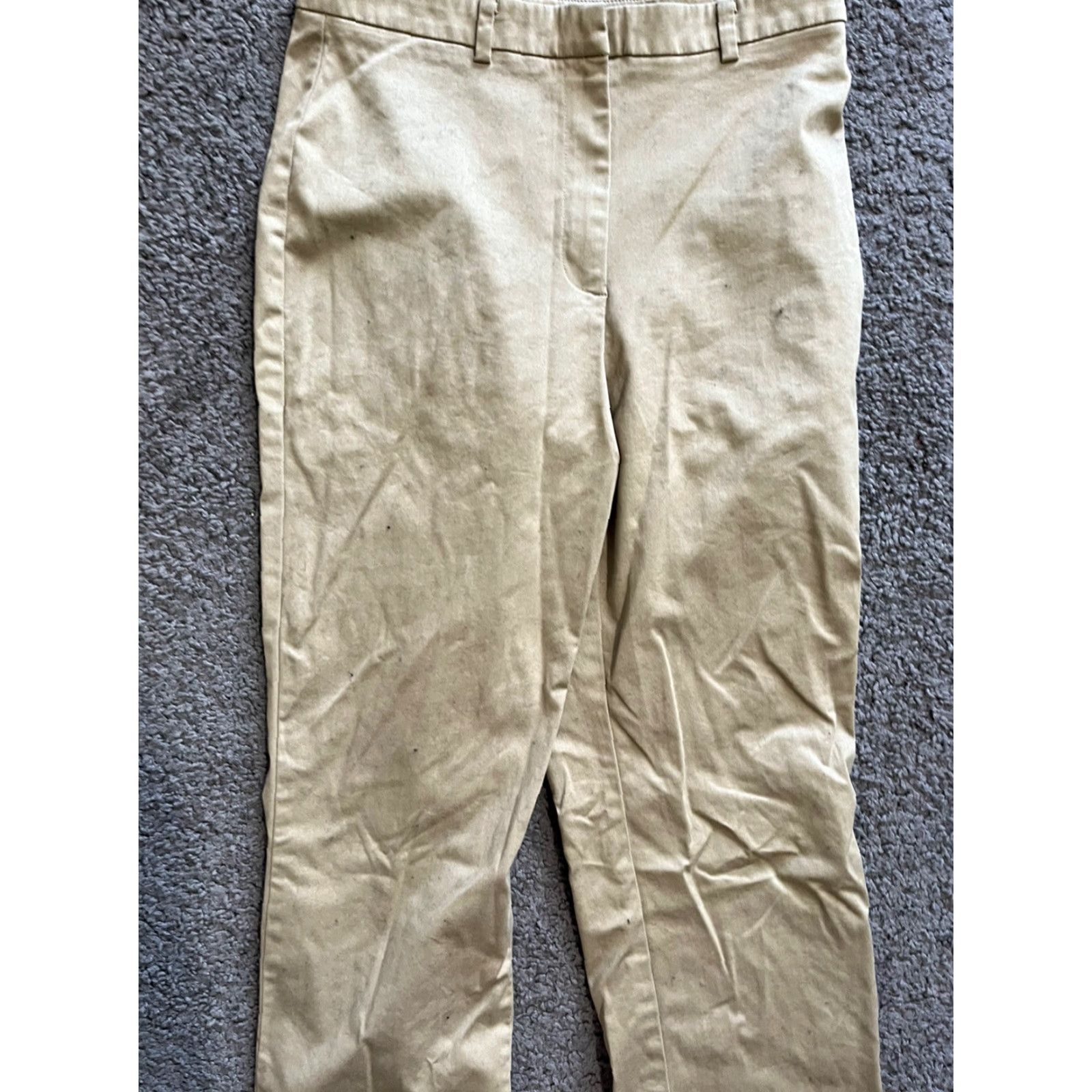 Eddie Bauer VINTAGE Eddie Bauer Dress Pants Woman Flat Front Khaki 10 Inseam 29.5in Adult Women Khaki Beige Brown wpL 9647 Size 32" / US 10 / IT 46 - 2 Thumbnail