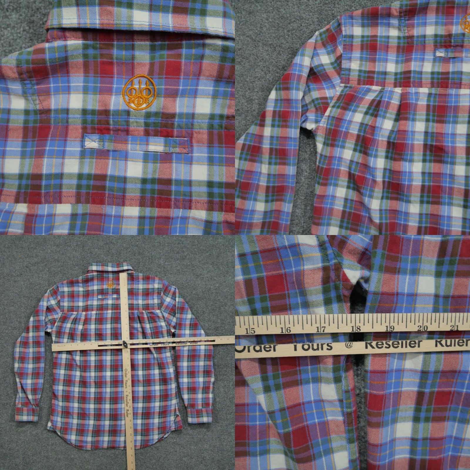 Vintage VINTAGE Beretta Shirt Womens Small Red Green Plaid Button Up Hunting Shirt Size S / US 4 / IT 40 - 8 Thumbnail