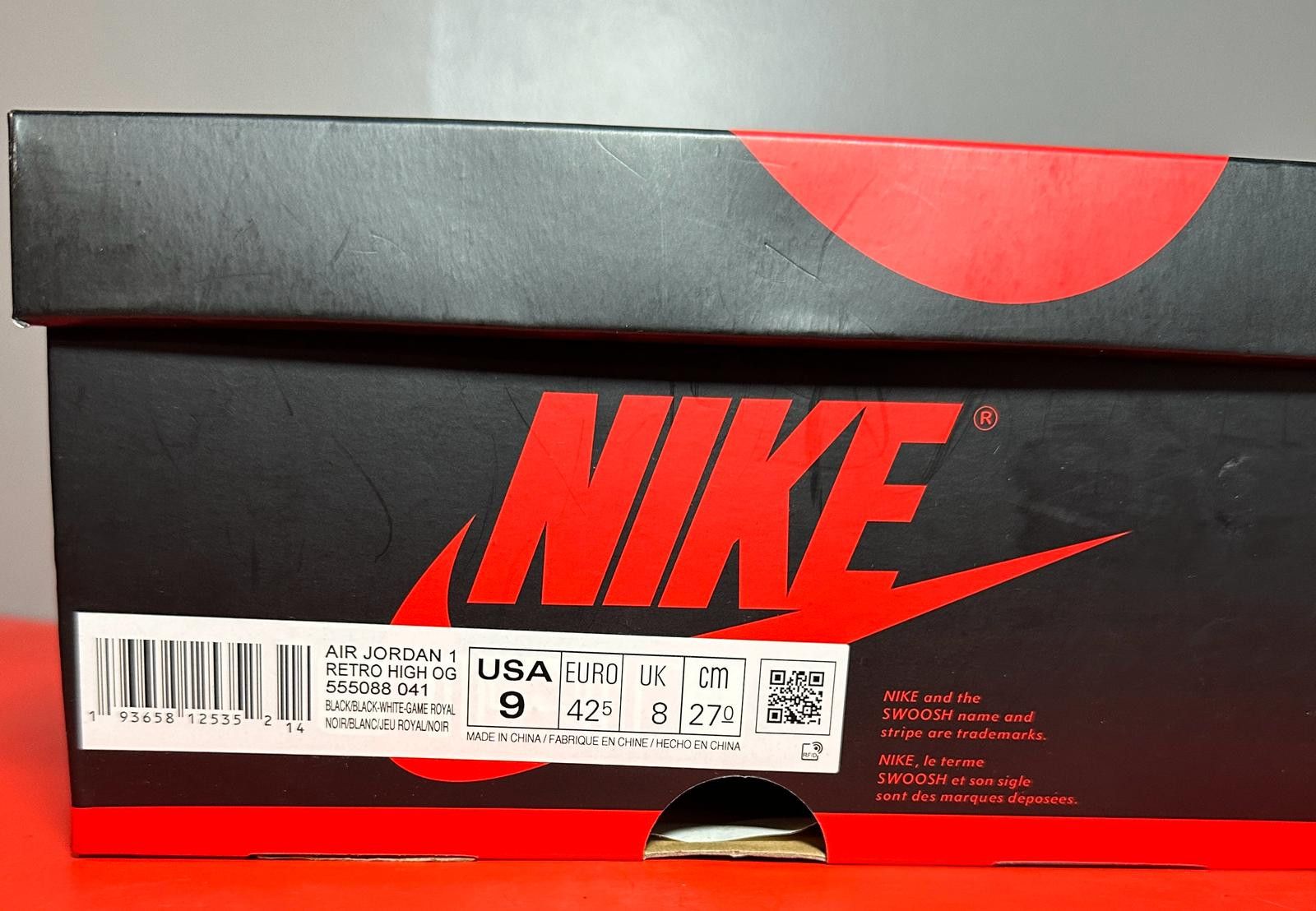 Jordan Brand Size 9 - Jordan 1 Retro OG High Royal Toe Size US 9 / EU 42 - 8 Thumbnail