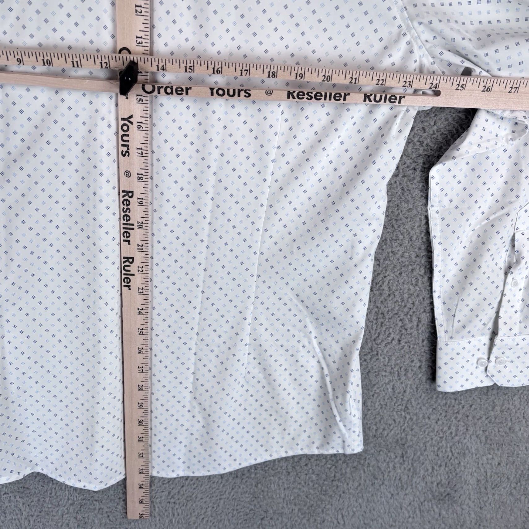 Mizzen+Main Mizzen+Main Shirt Men 2XL Slim Button-Up Geometric Leeward Plaid White USA Made Size US XXL / EU 58 / 5 - 7 Thumbnail