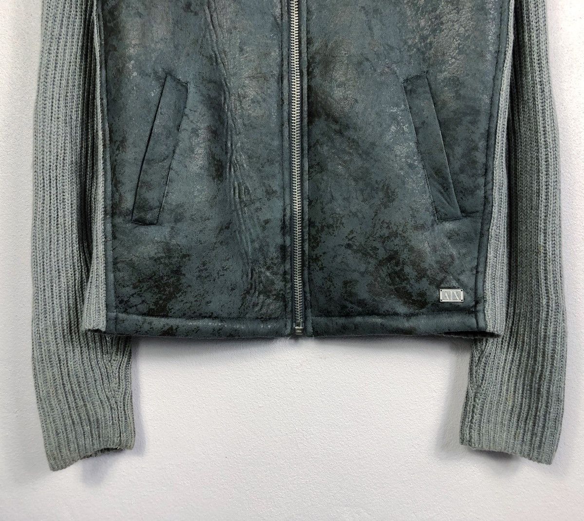 Armani Exchange Rare Armani Exchange AX Acrylic Knitwear Zipper Sweatshirt Size US S / EU 44-46 / 1 - 3 Thumbnail