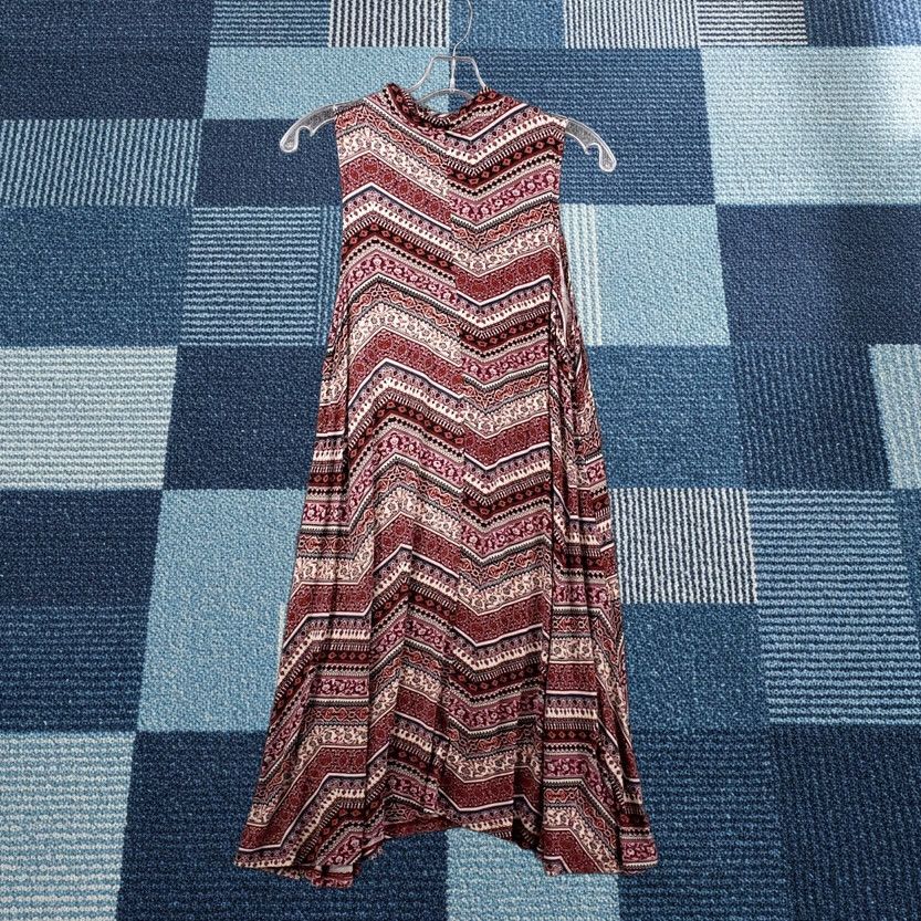 Vintage Rue21 Dress Womens M Medium Red Tank Fair Isle Keyhole Neck Sleeveless Casual Size M / US 6-8 / IT 42-44 - 1 Thumbnail
