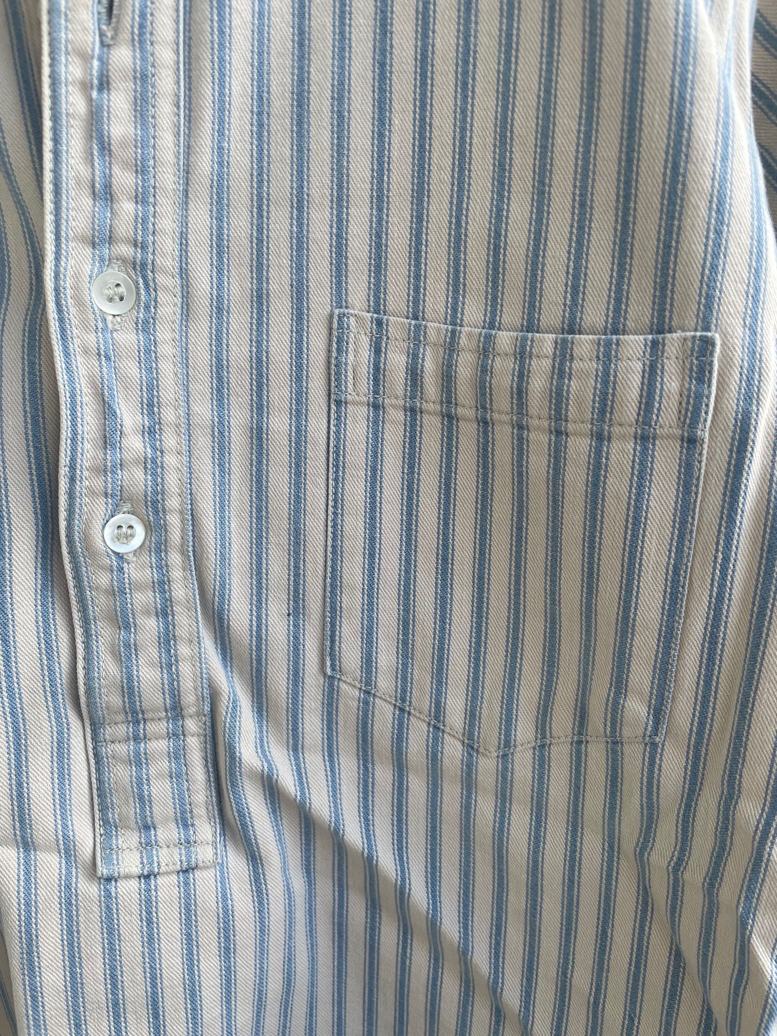 Warehouse Warehouse Duck Digger stripe pullover work shirt Size US S / EU 44-46 / 1 - 4 Thumbnail