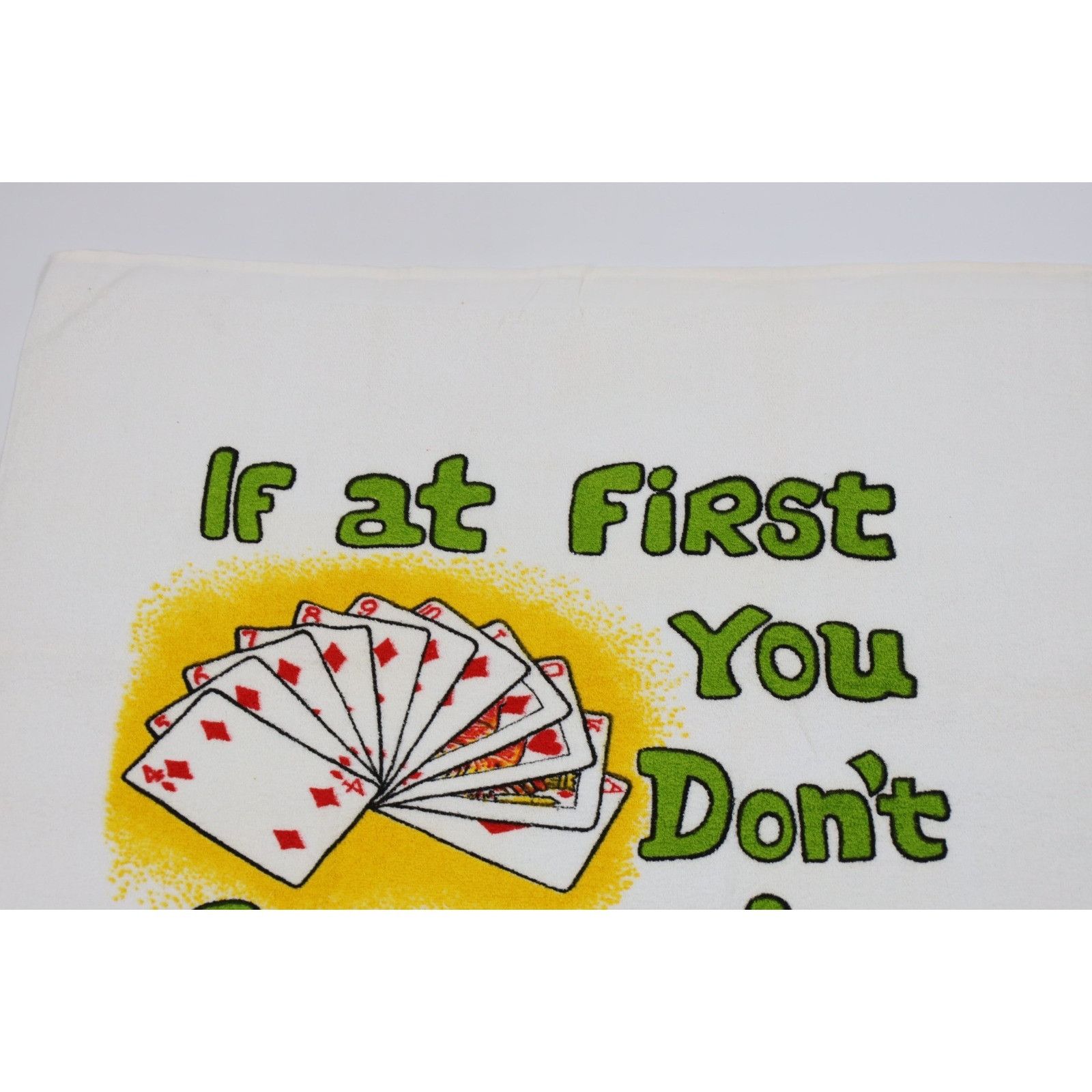 Vintage Vintage 80s 90s If At First You Don't Succeed Cheat Card Pok Size ONE SIZE - 3 Thumbnail
