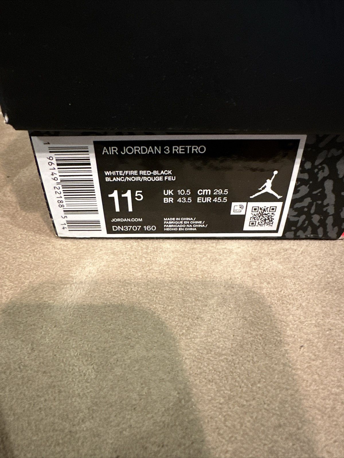 Jordan Brand × Nike Jordan 3 fire red Size US 11.5 / EU 44-45 - 5 Thumbnail
