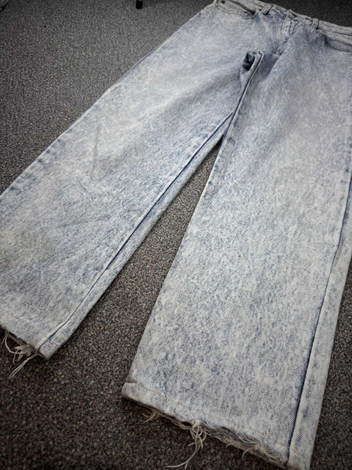 Fashion Victim Vintage 15.5oz Acid Wash Aging Faded Express Japanese Denim Size US 30 / EU 46 - 6 Thumbnail