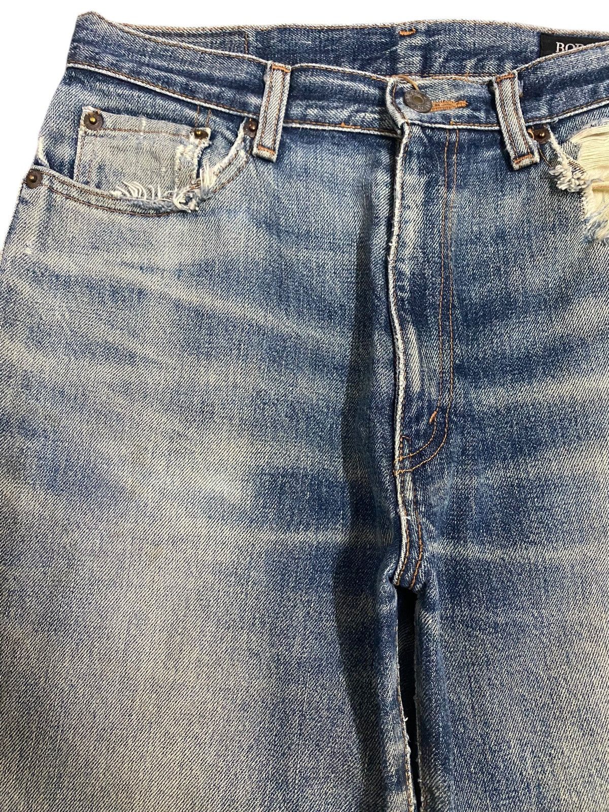 Vintage Vintage Bobson Japan Blue Wash Distressed Loose Jeans Size US 29 - 7 Thumbnail