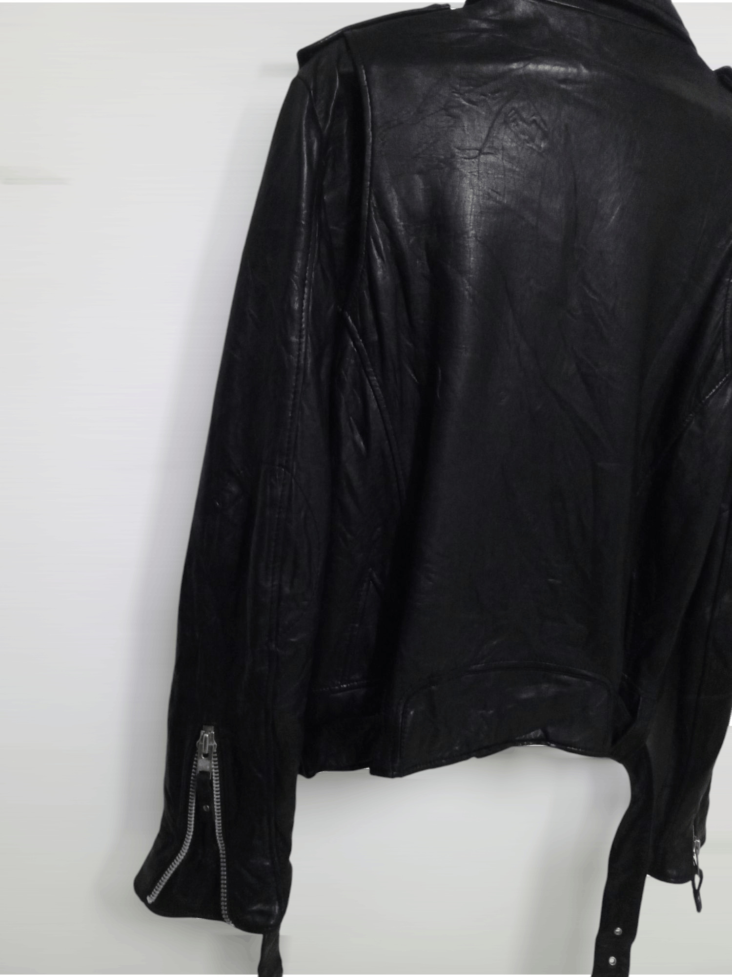 Genuine Leather FULL BLACK JACKET RIDE Size US L / EU 52-54 / 3 - 6 Thumbnail
