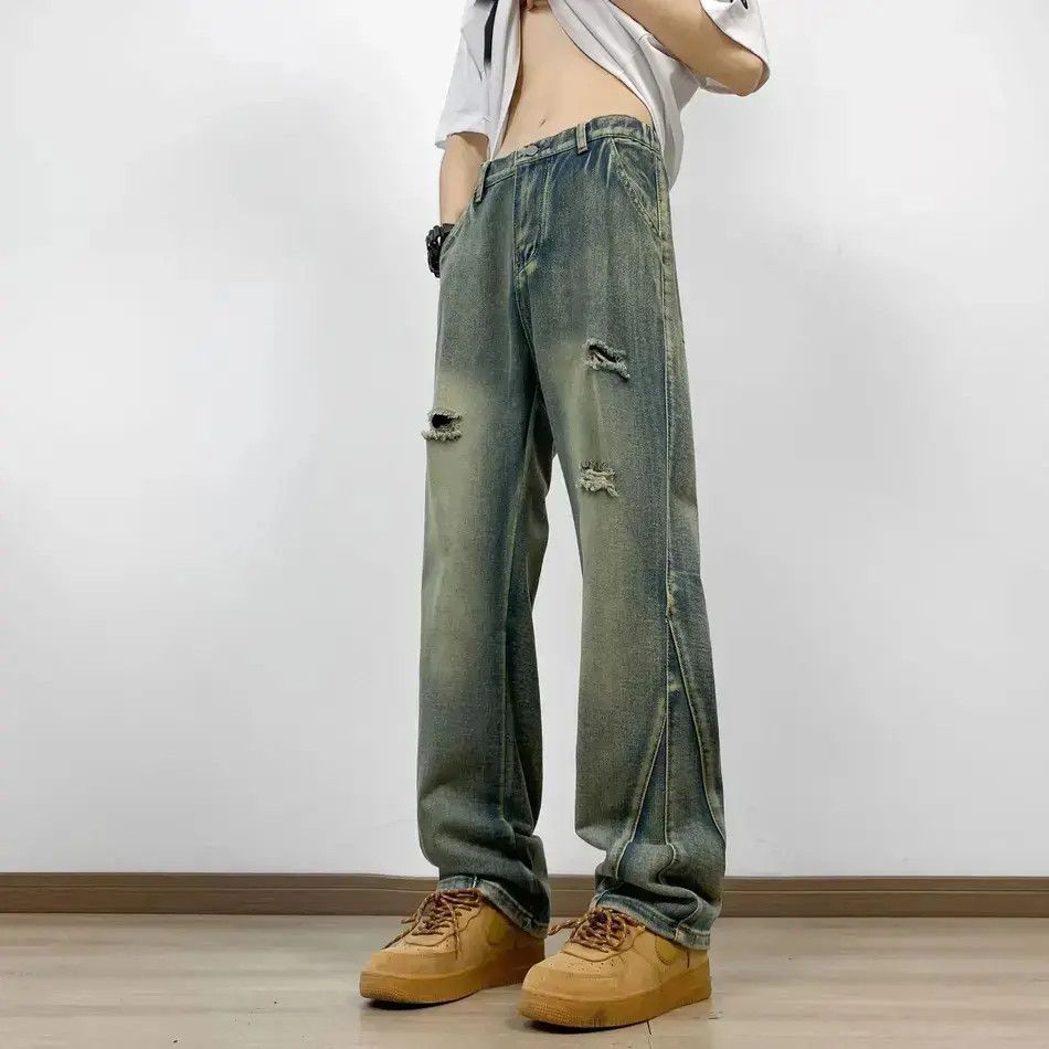Japanese Brand Retro wide leg casual micro flared jeans Size US 32 / EU 48 - 6 Thumbnail