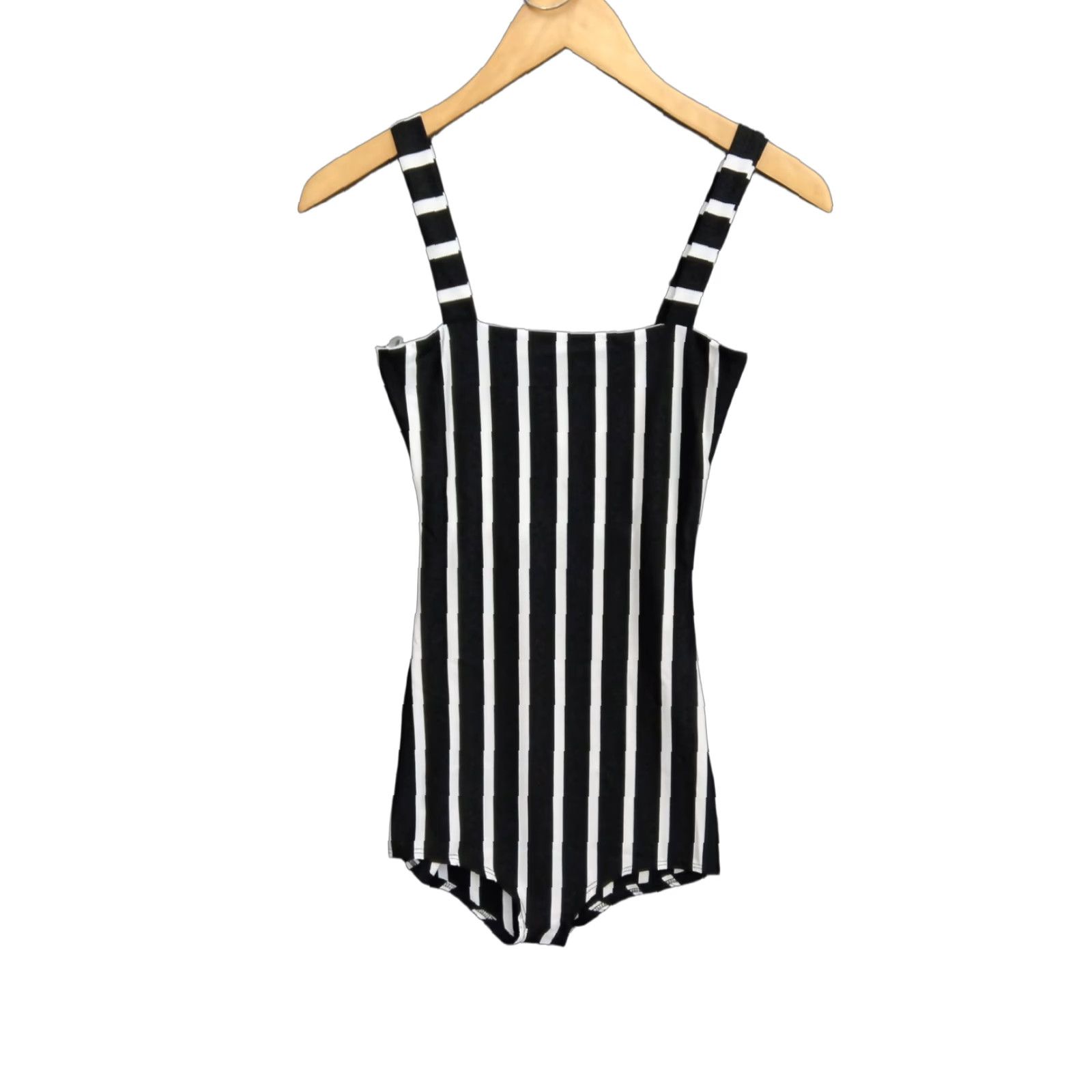 Vintage Codigo One Piece Swimsuit Women’s Black/White Striped One Piece S Beach 90s? Size ONE SIZE - 1 Thumbnail