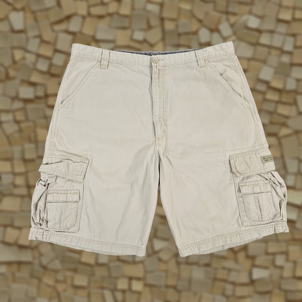 Wrangler Wrangler Cargo Shorts Beige W36 Cotton Canvas 6 Pockets Zip Fly Mens Regular Vintage: No Size US 36 / EU 52 - 1 Thumbnail