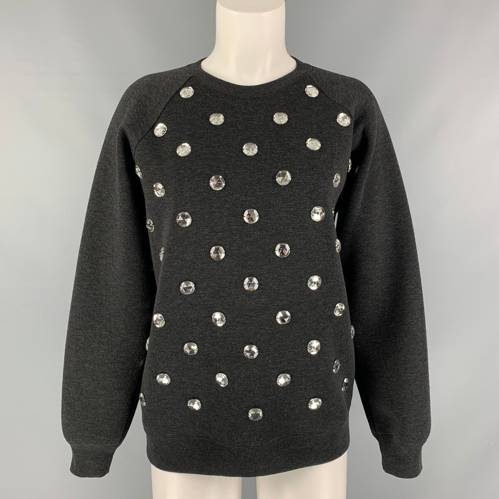 Marc Jacobs Size XS Black Applique Wool Blend Crew-Neck Pullover Size XS / US 0-2 / IT 36-38 - 1 Thumbnail