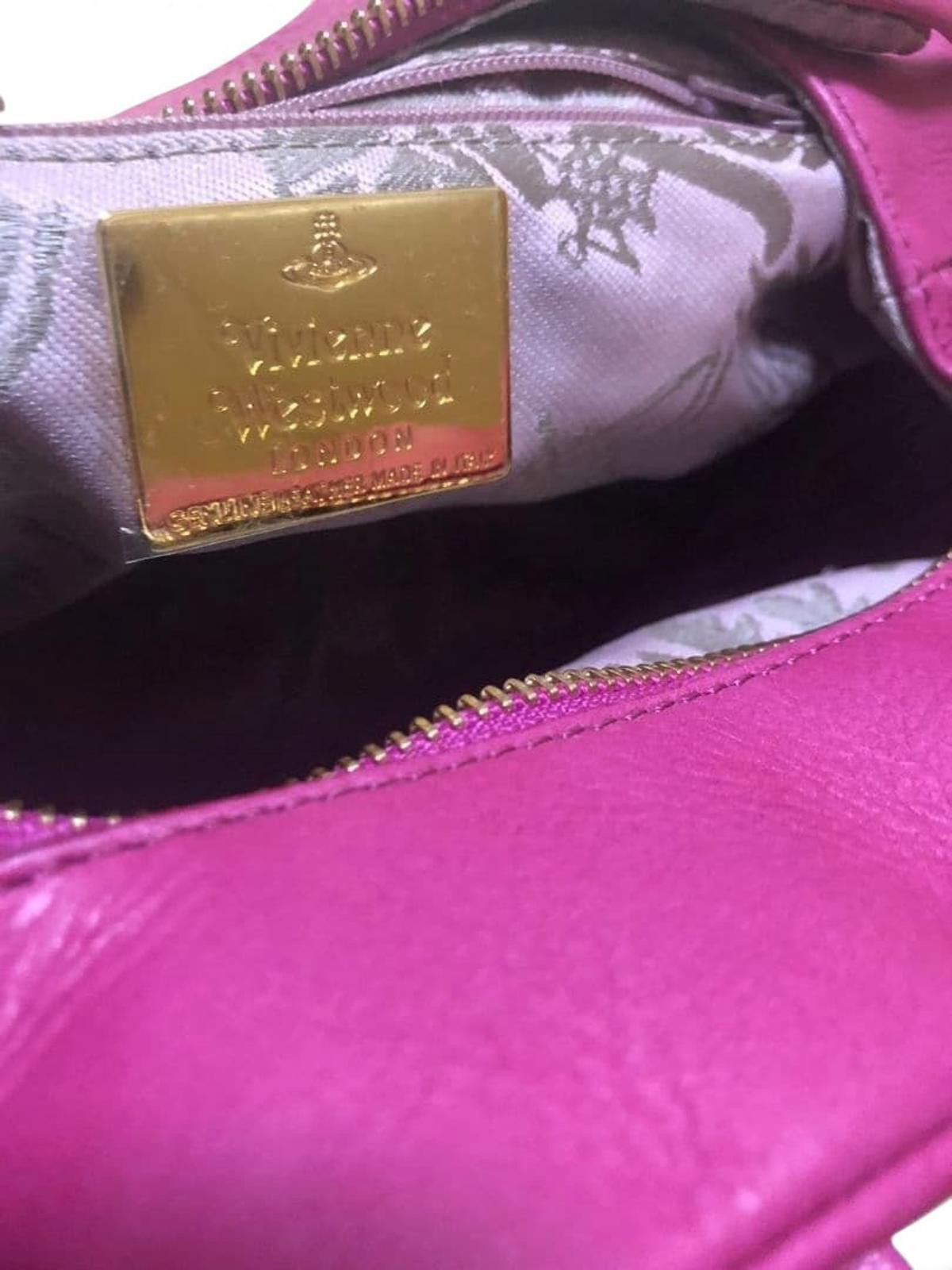 Vivienne Westwood Vivienne Westwood - Pink Leather Shoulder Bag Size ONE SIZE - 8 Thumbnail